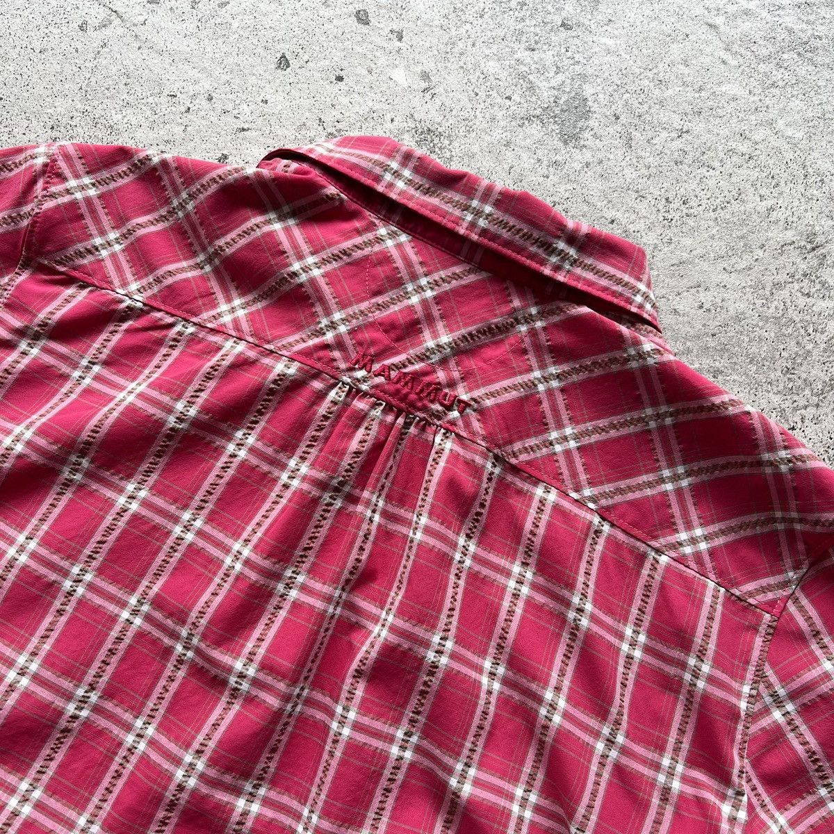 Mammut Mammut Wmns Pink White Checkered Button Shirt Casual Outdoor Size L / US 10 / IT 46 - 6 Thumbnail