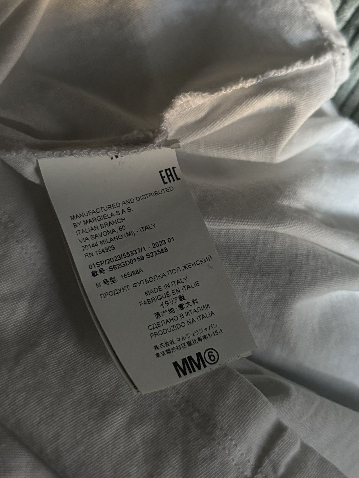 Maison Margiela Maison margiela MM6 numbers tee Size US M / EU 48-50 / 2 - 4 Thumbnail