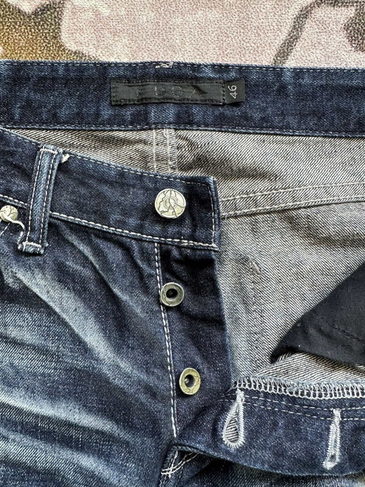 Yasuyuki Ishii AW11 FUGA whiskered denim jeans Size US 34 / EU 50 - 8 Thumbnail