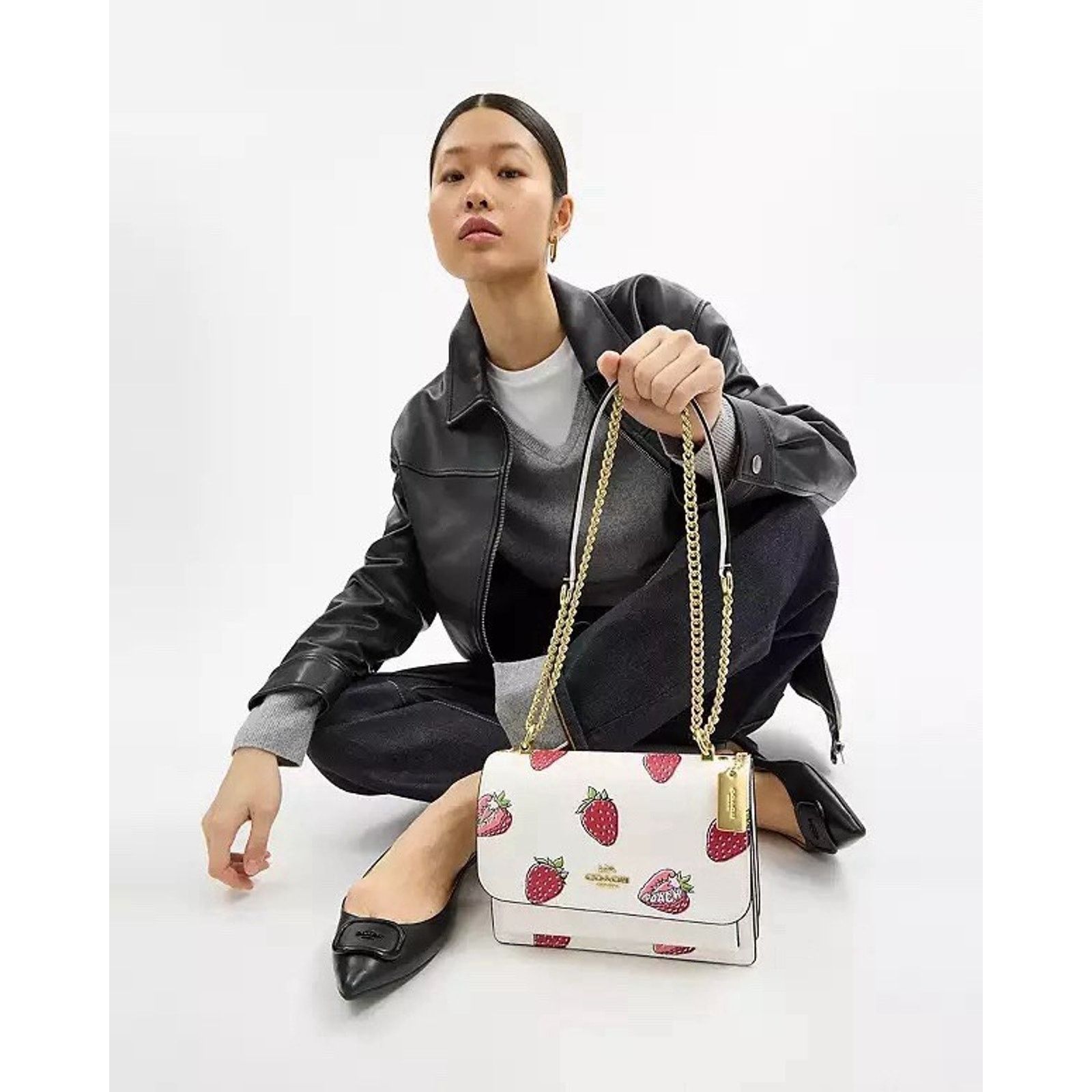 Coach NWT Coach Klare Crossbody Strawberry Gold/Chalk Multi CAL65 Size ONE SIZE - 13 Thumbnail