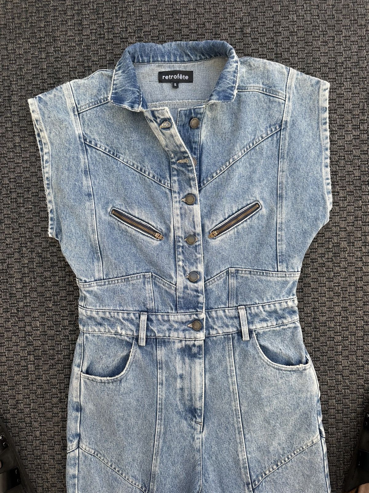 Retrofete Retrofête Denim Jean Jumper Size 26" / US 2 / IT 38 - 3 Thumbnail