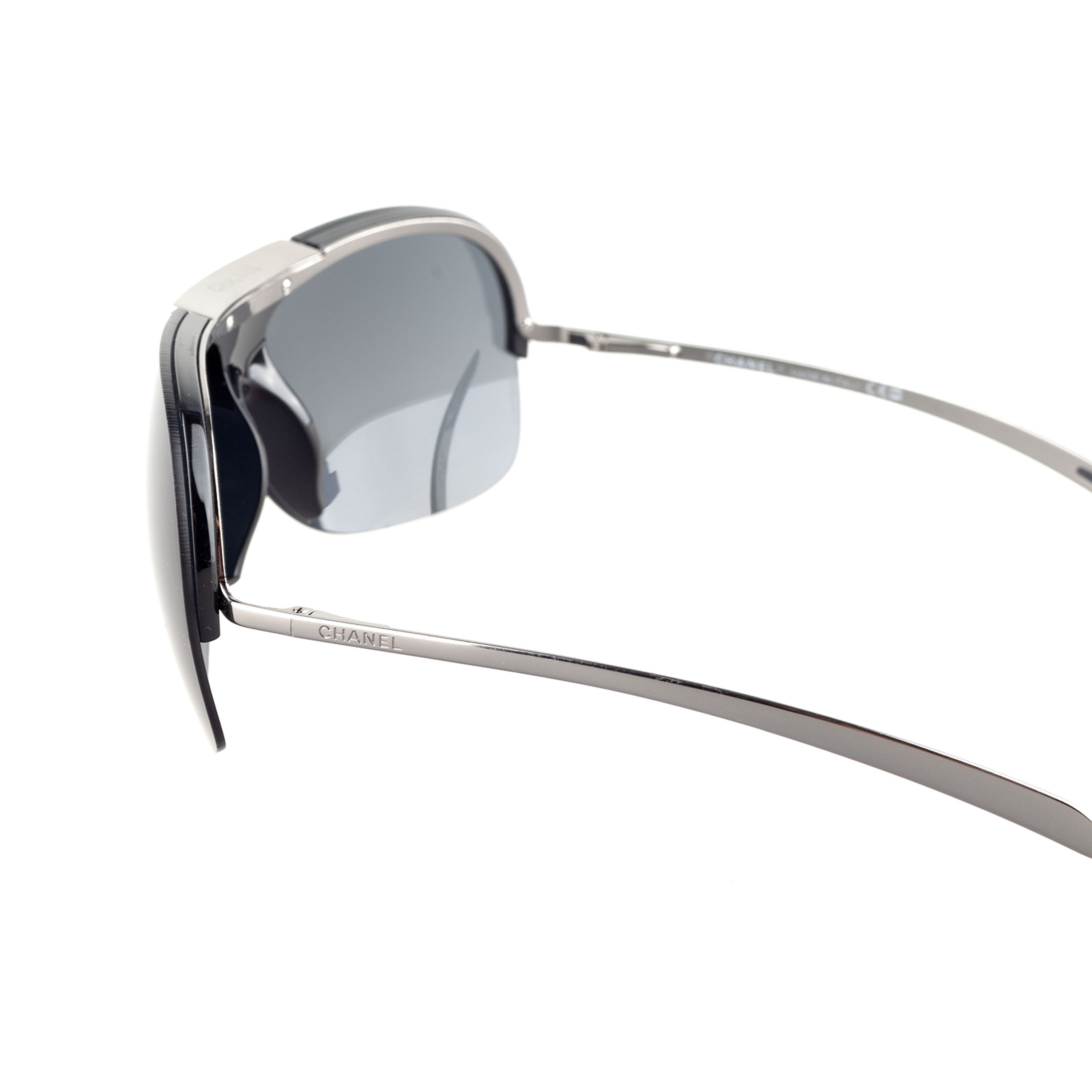 Chanel Chanel 6007 C.108/87 Small Vintage Shield Sunglasses Size ONE SIZE - 6 Thumbnail