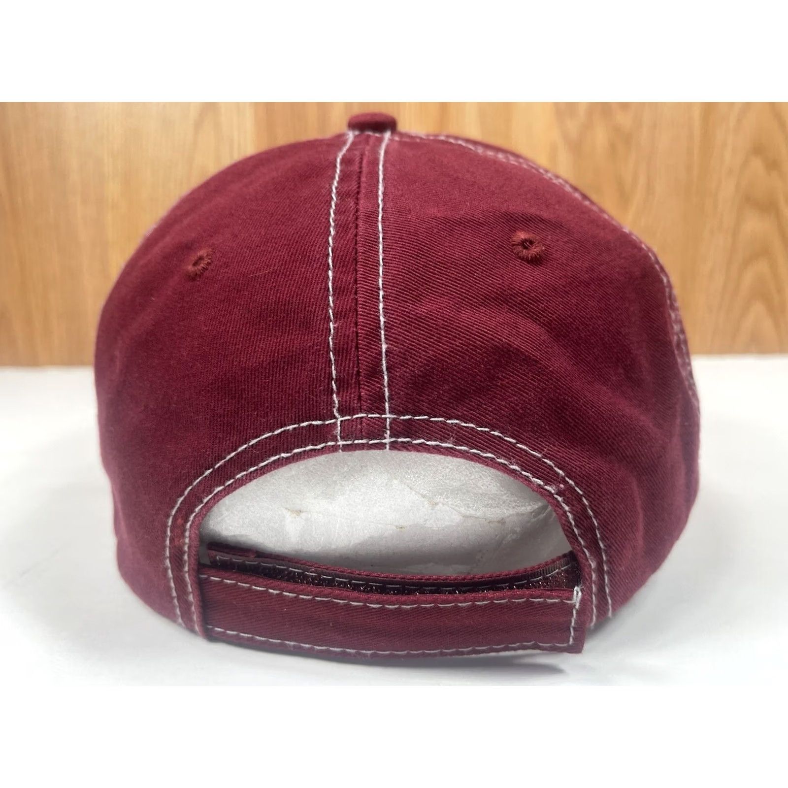 Vintage Goffstown Grizzlies Baseball Hat Cap Maroon Gray Adjustable StrapBack Men Baseball Cap Mens Size ONE SIZE - 5 Thumbnail
