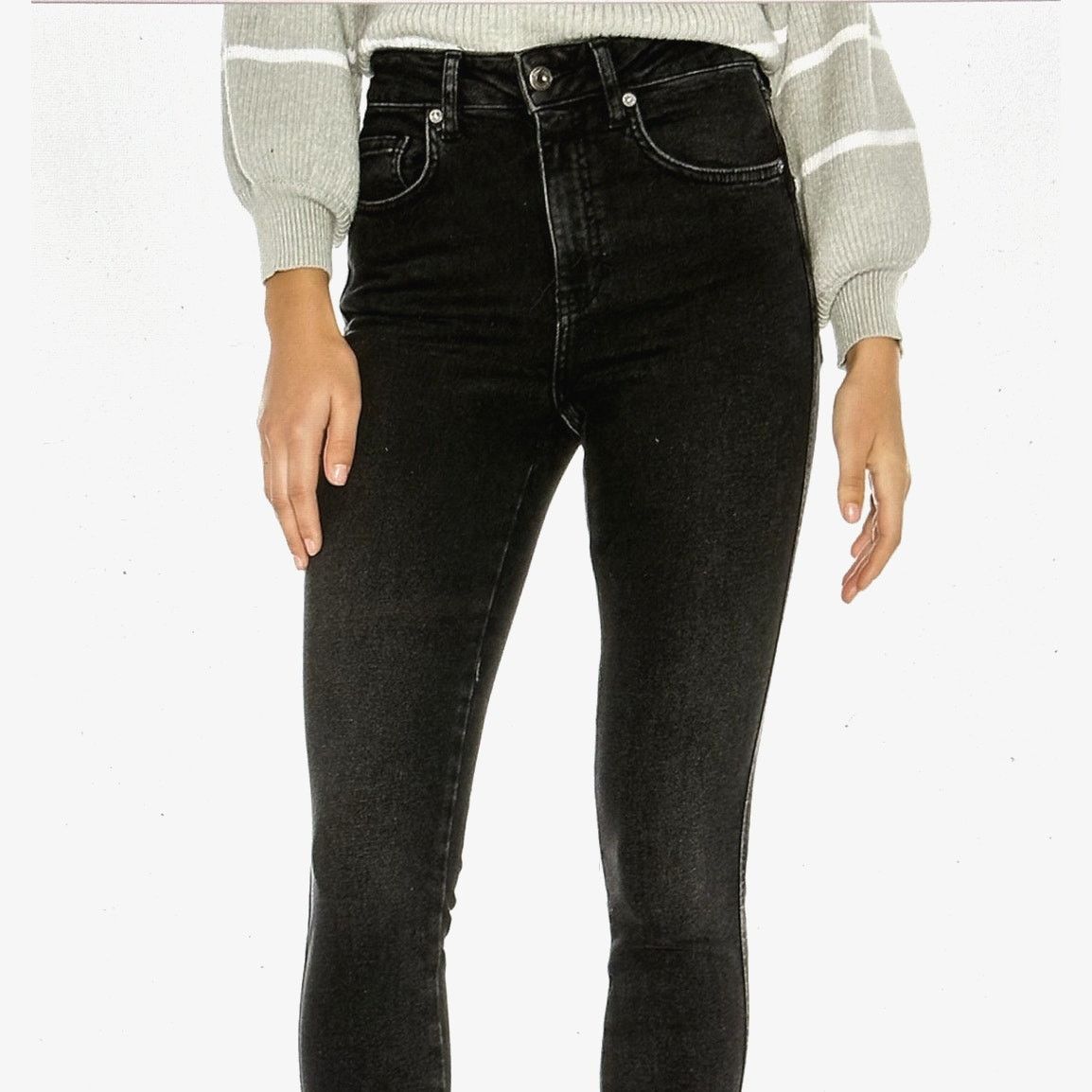 Free People Free People High Rise Jeggings Black size 28 Size 28" / US 6 / IT 42 - 3 Thumbnail