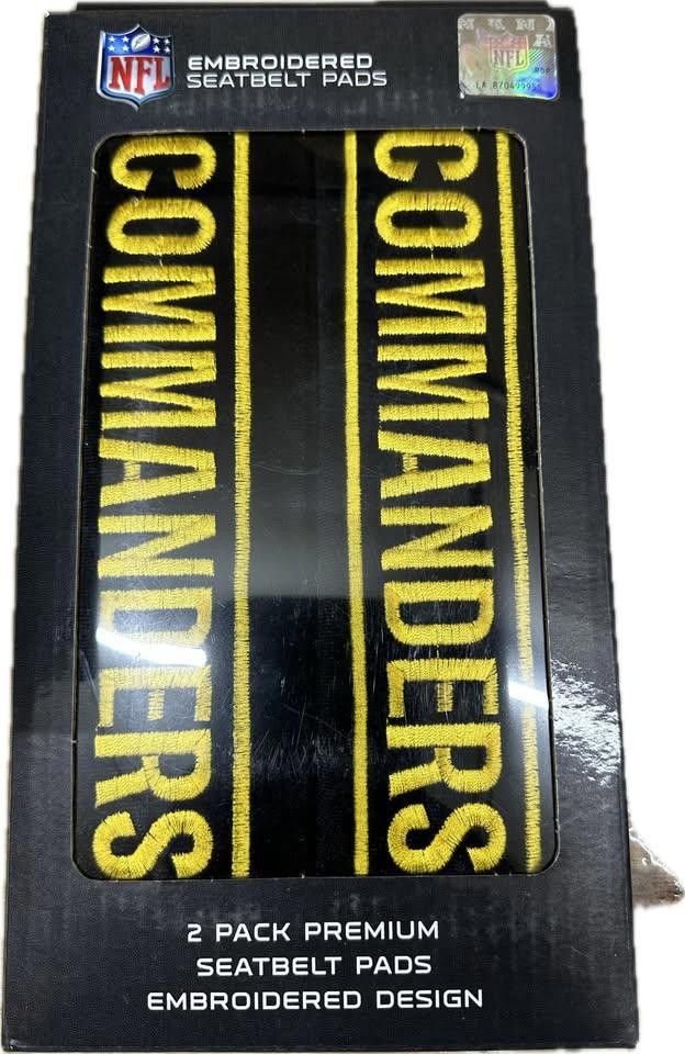 Designer Washington Commanders Seat Belt Pad Cover Embroidered Size ONE SIZE - 1 Thumbnail