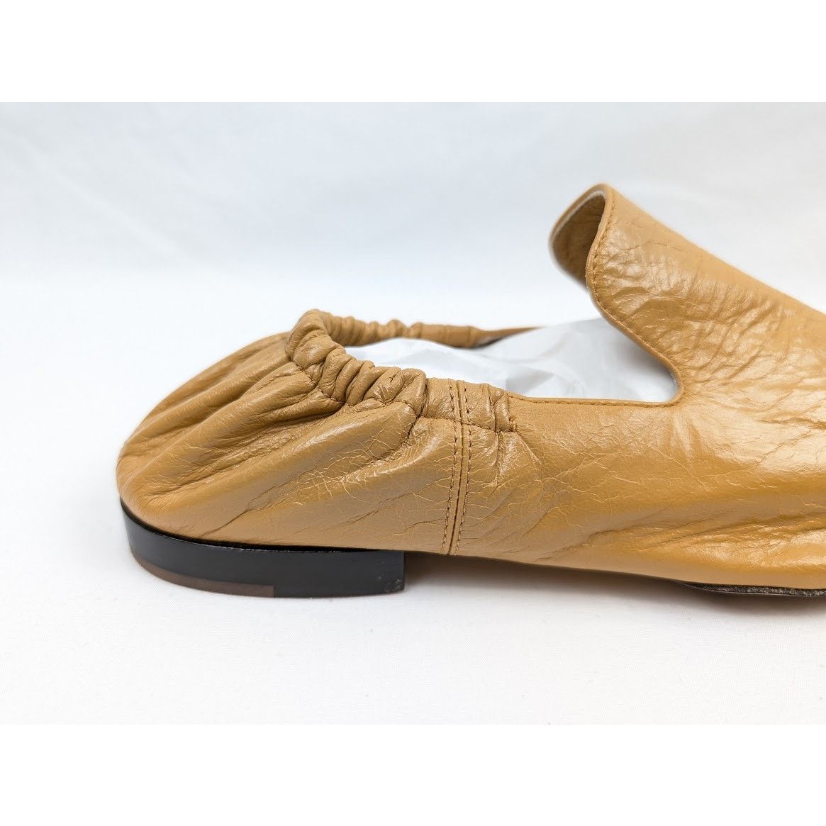 Bottega Veneta o1rshd1 Q:2 / Rubber Sole / Leather Crunch Lux Shoes Sahara Size US 8.5 / EU 41-42 - 5 Thumbnail