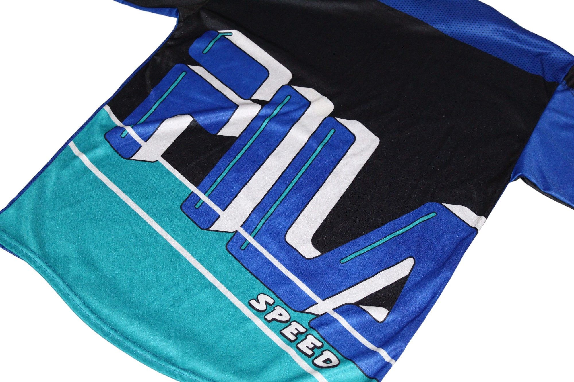 Fila 💥90's USA FILA Speed Spellout Motocross Racing L/S Jersey Size US L / EU 52-54 / 3 - 6 Thumbnail