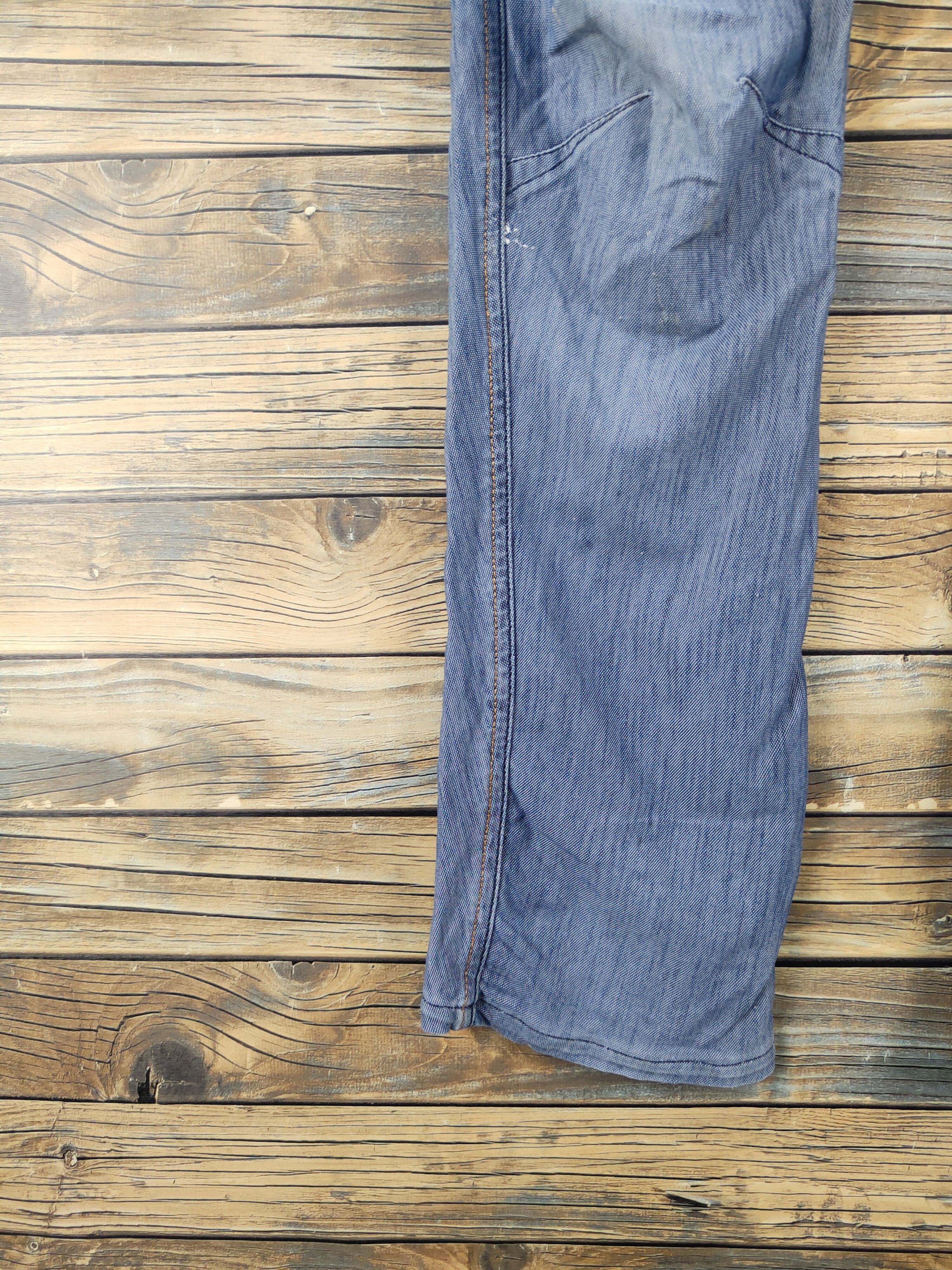 Japanese Brand FieldCore Blue Distressed Ripped Soft Jeans #W2087 Size US 30 / EU 46 - 4 Thumbnail