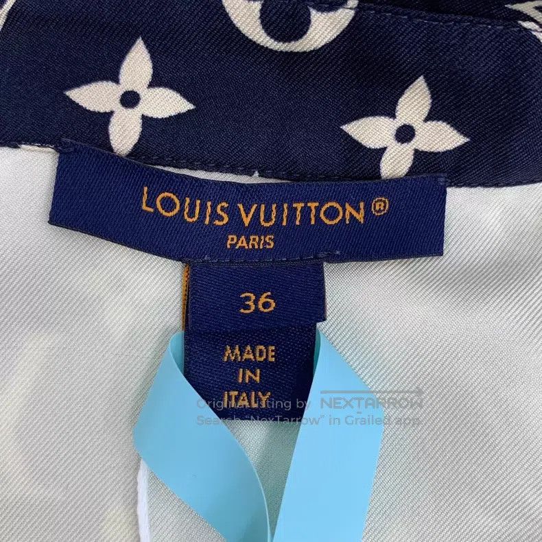 Louis Vuitton Louis Vuitton 23 dark blue logo presbyopic full print mulb Size XS / US 0-2 / IT 36-38 - 5 Thumbnail