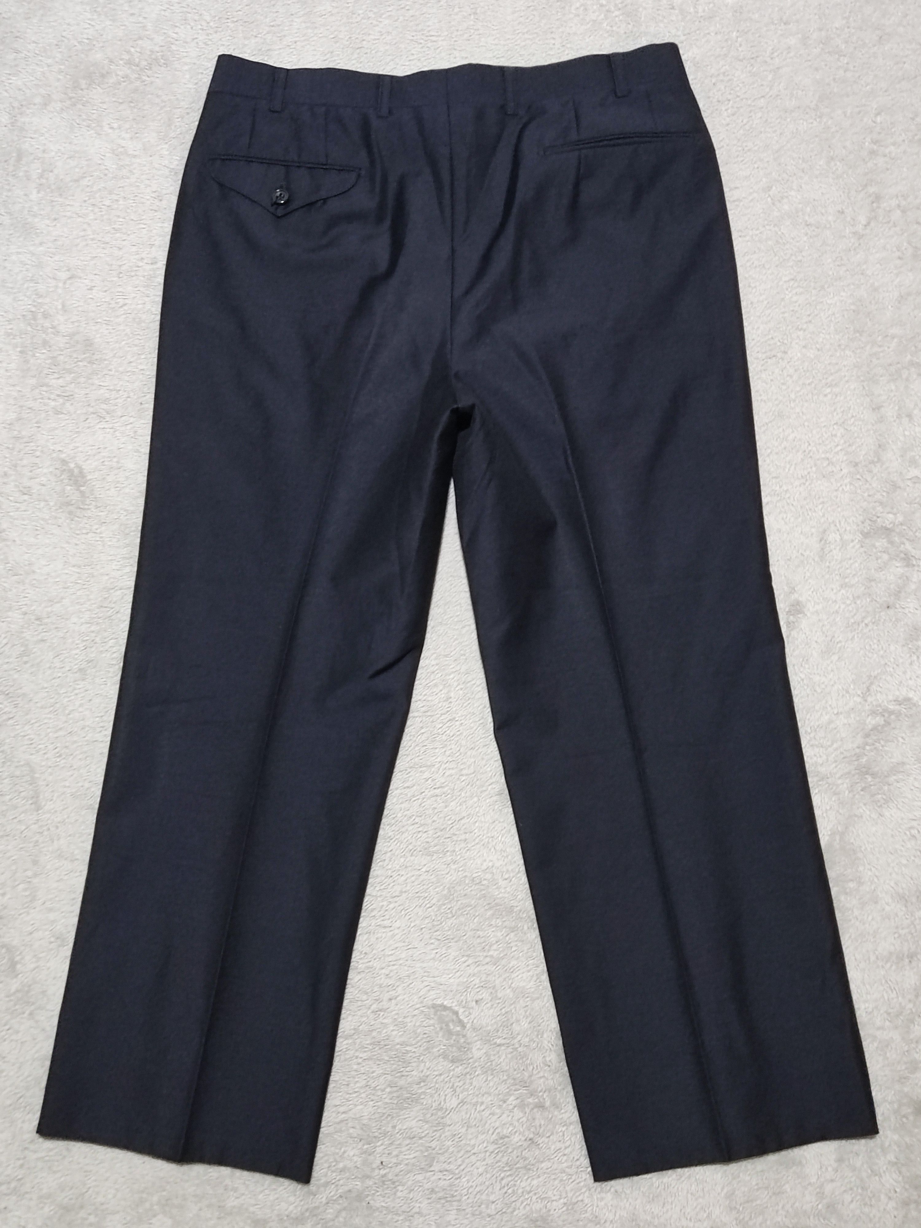 Burberry Vintage Burberrys Wool Mohair Blend Trousers Navy Blue Japan Size US 34 / EU 50 - 2 Thumbnail