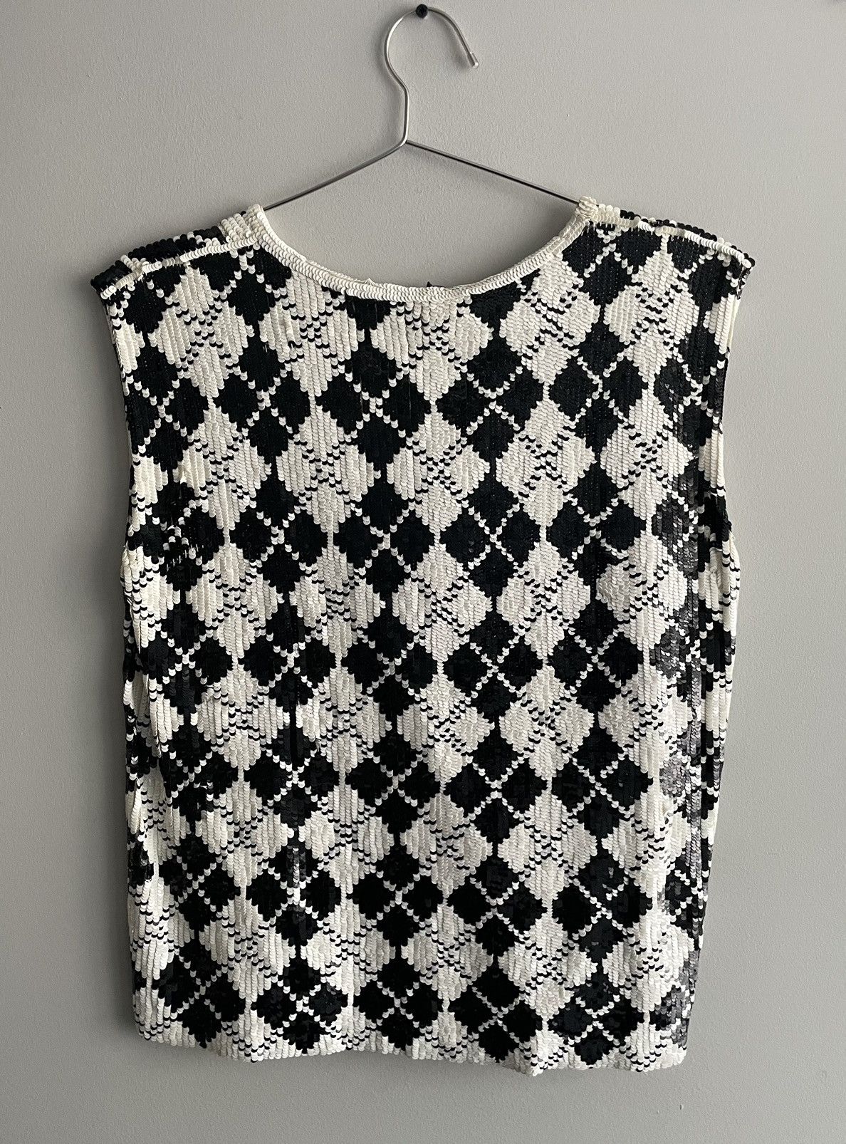 Hedi Slimane × Saint Laurent Paris SS14 Sequin Argyle Tank Size US M / EU 48-50 / 2 - 2 Thumbnail