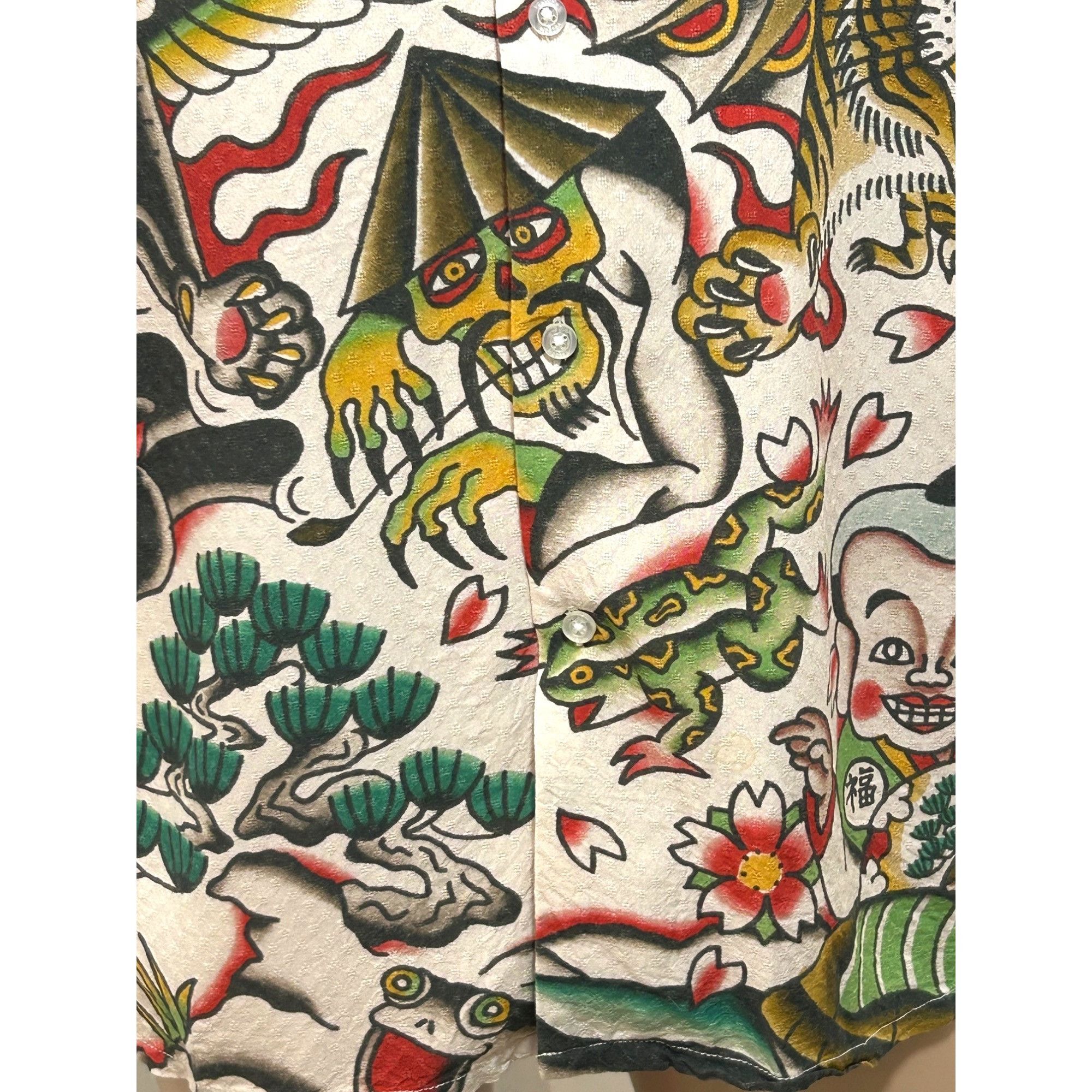 Volcom Yusuke Hamamoto Mens Shirt Graphic Art Short Sleeve X