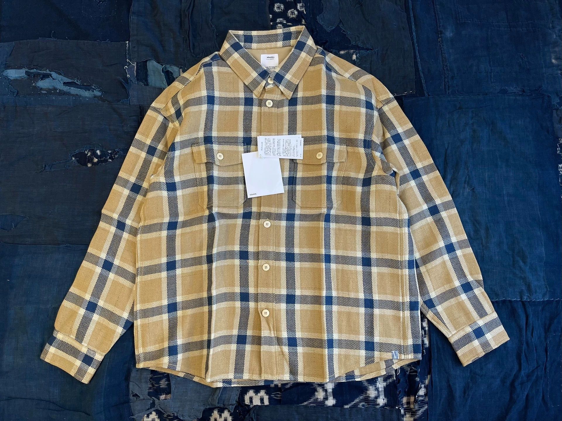 Visvim VISVIM 23AW LUMBER L/S Plaid Shirt Beige Size 2 NEW Size US M / EU 48-50 / 2 - 2 Thumbnail