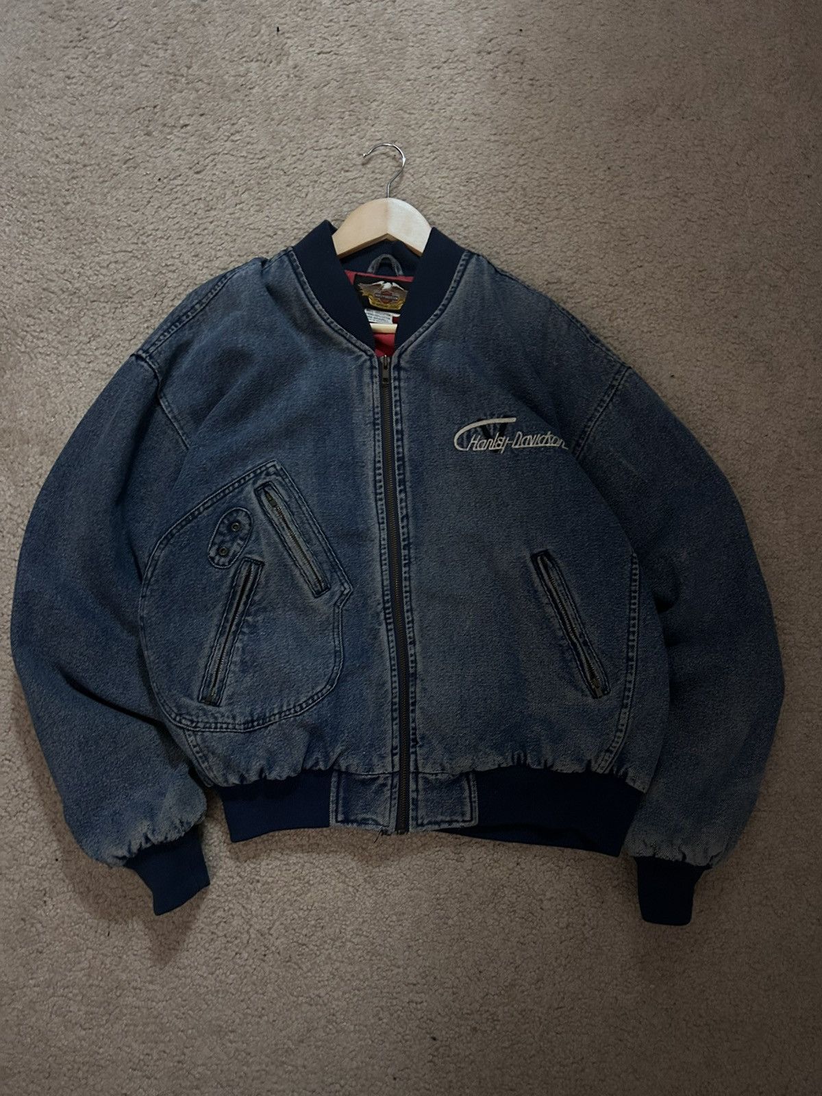 Harley Davidson Harley Davidson denim biker jacket Size US M / EU 48-50 / 2 - 1 Thumbnail