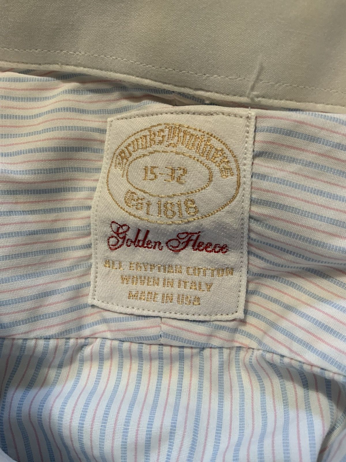 Brooks Brothers $195 Brooks Brothers Golden Fleece Striped Woven Dress Shirt Size US S / EU 44-46 / 1 - 6 Thumbnail