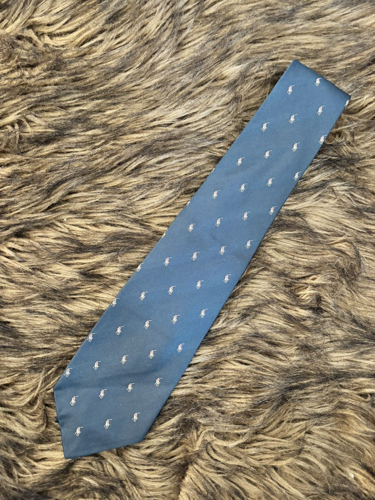 Polo Ralph Lauren Ralph Lauren Polo Logo Silk Tie – Vintage Navy Size ONE SIZE - 1 Thumbnail