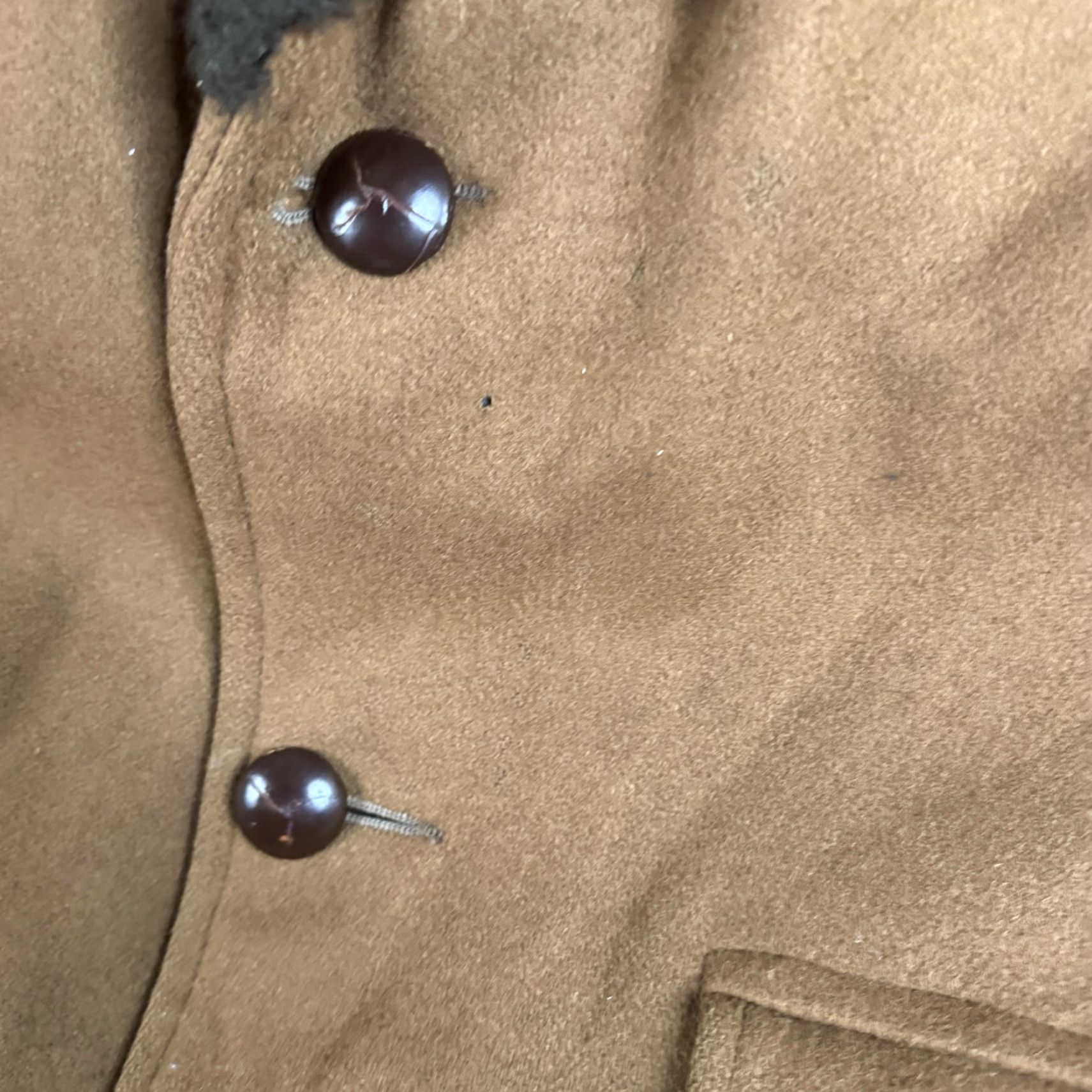 Vintage VINTAGE Lakeland Coat Mens 42 Wool Fur Collar Lined Overcoat Brown Wool Winter Dress Size US XS / EU 42 / 0 - 7 Thumbnail