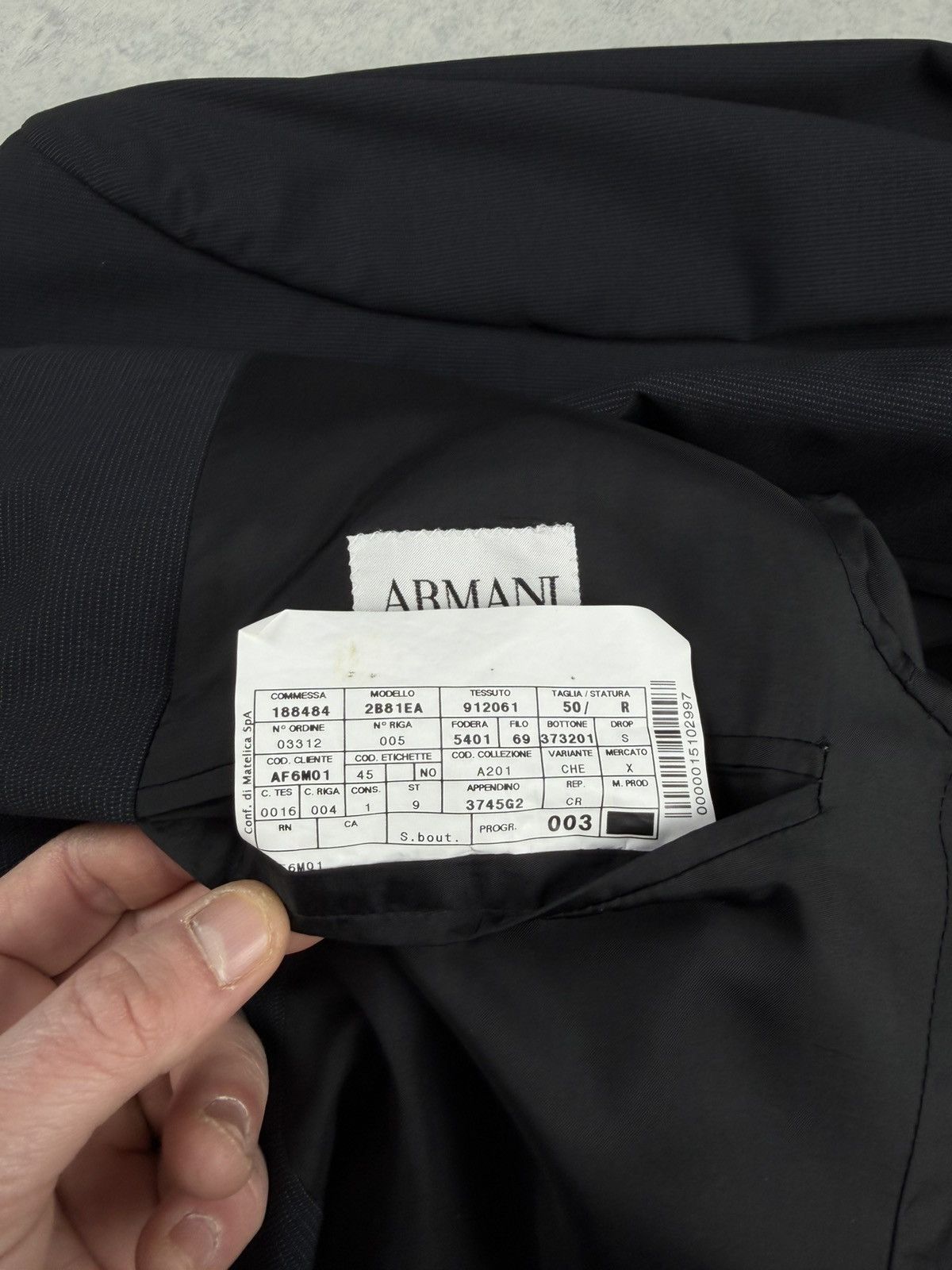 Armani Collezioni Vintage Armani Collezioni Wool Blazer Jacket Size 50 Size 40R - 7 Thumbnail