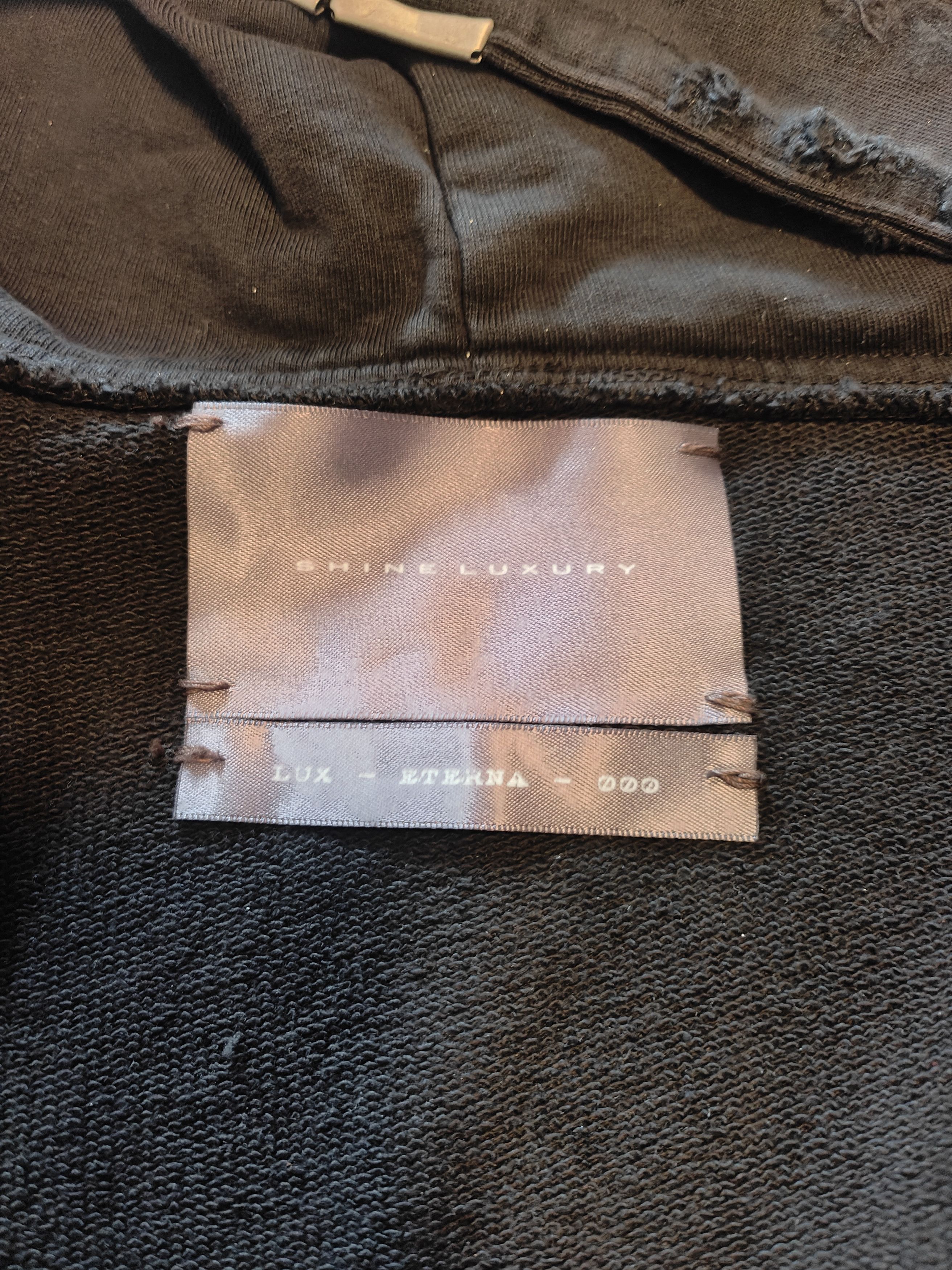 SHINE LUXURY Shine luxury golucida Distressed Cargo hoodie Size US XXL / EU 58 / 5 - 4 Thumbnail