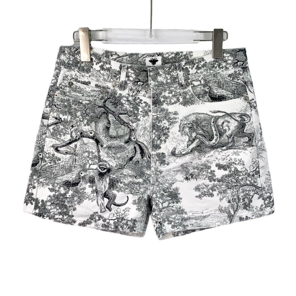 Dior Dior Gray Animal Jungle Collection Cotton Casual Shorts Size 27" / US 4 / IT 40 - 1 Thumbnail