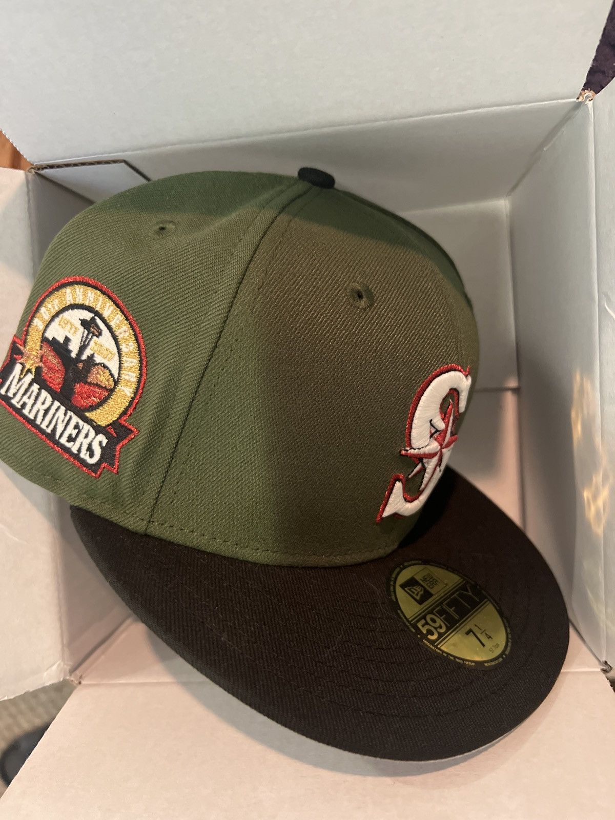 Hat Club × MyFitteds × New Era 7 1/4 - Rushmore Seattle Mariners 30th Exclusive Fitted Hat Size ONE SIZE - 1 Thumbnail