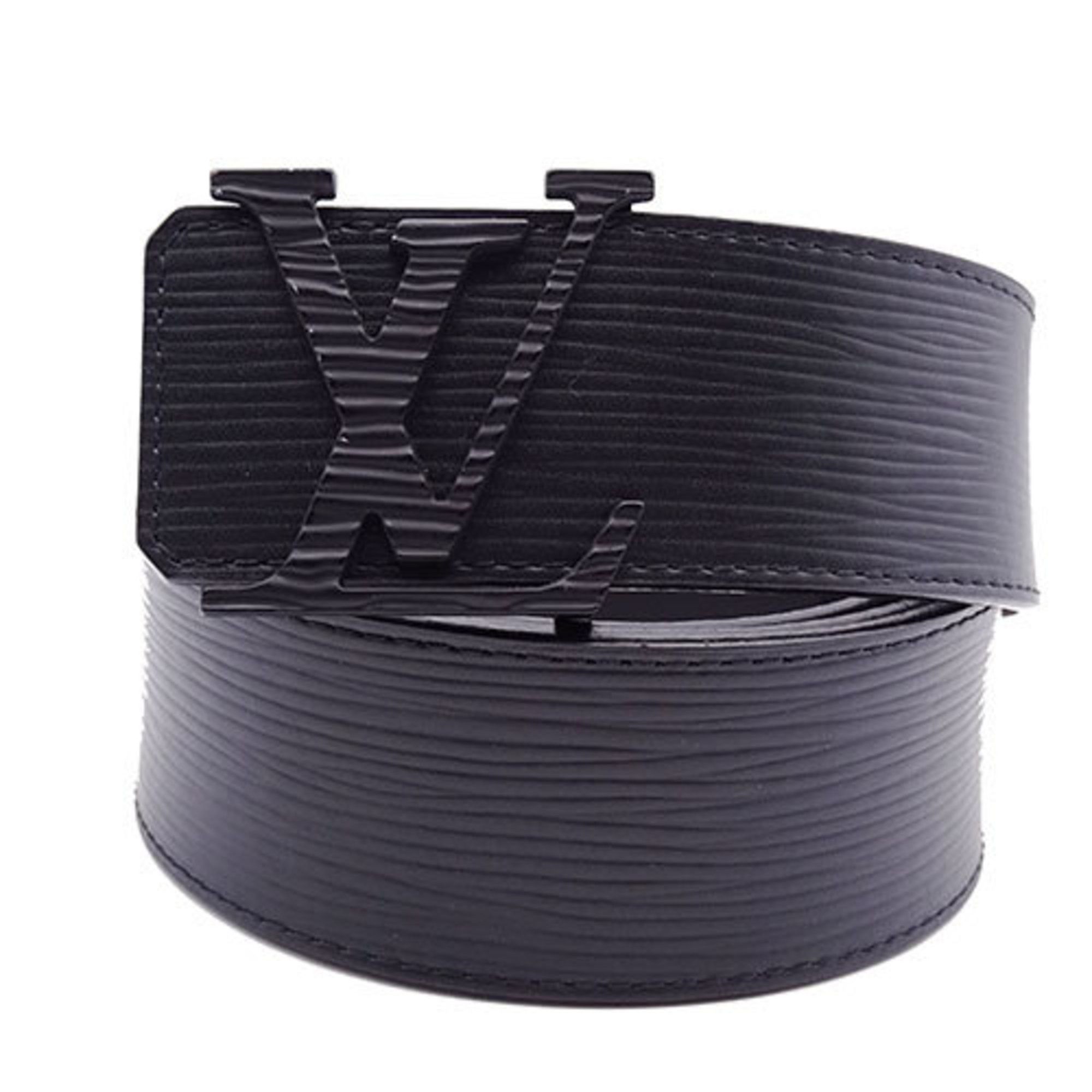 Louis Vuitton Black Epi Leather Initials Belt Size 95 CM Louis Vuitton