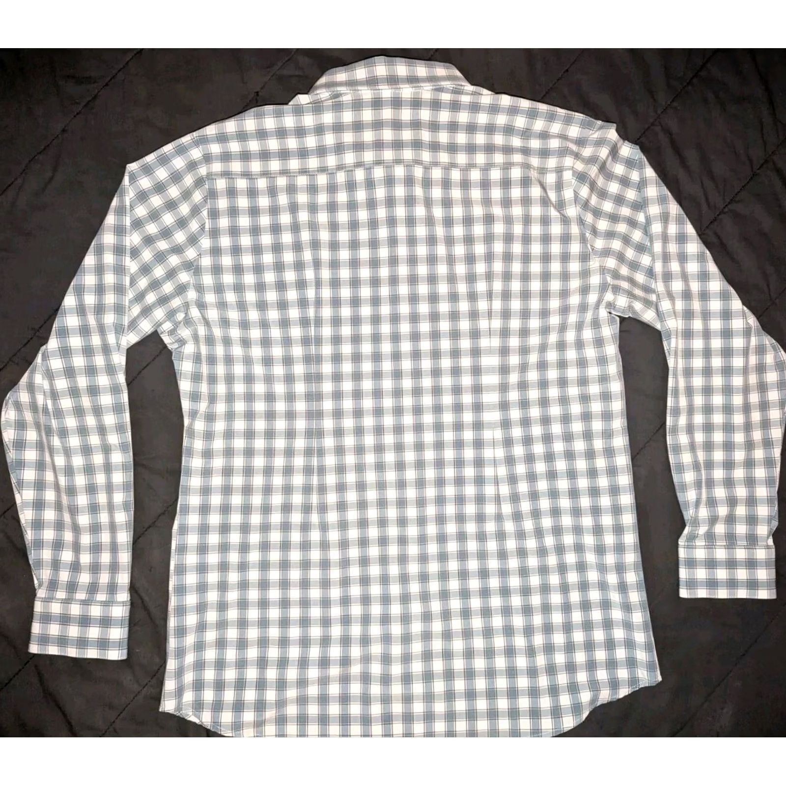Mizzen+Main Mizzen+Main Leeward Shirt Plaid Gray Long Sleeve 2XL Button-Down Dress Shirt Mens Size US XXL / EU 58 / 5 - 4 Thumbnail