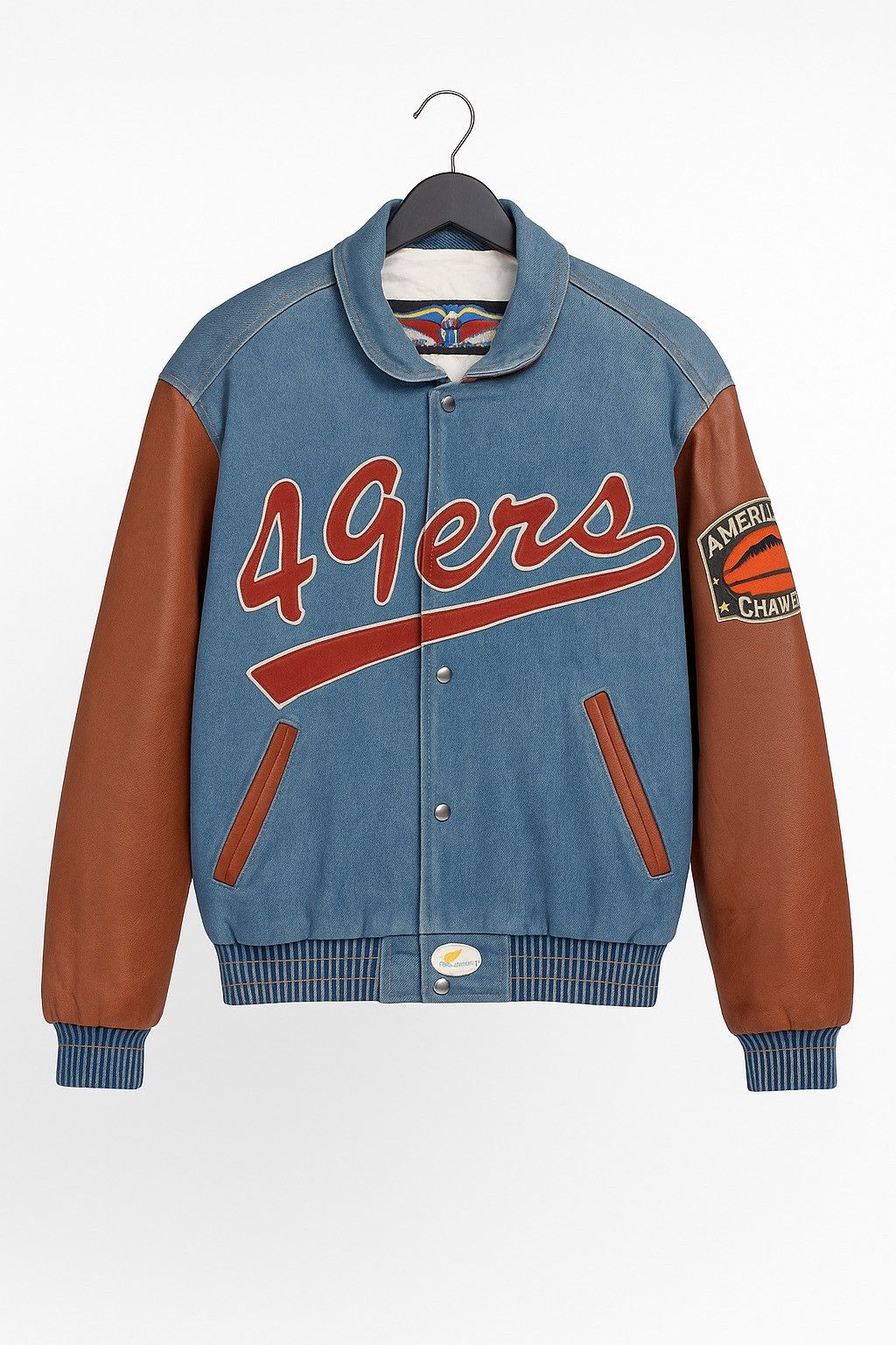 Jeff Hamilton Vintage 1990s Jeff Hamilton 49ers NFL Varsity Jacket – Men’s Size US L / EU 52-54 / 3 - 1 Thumbnail