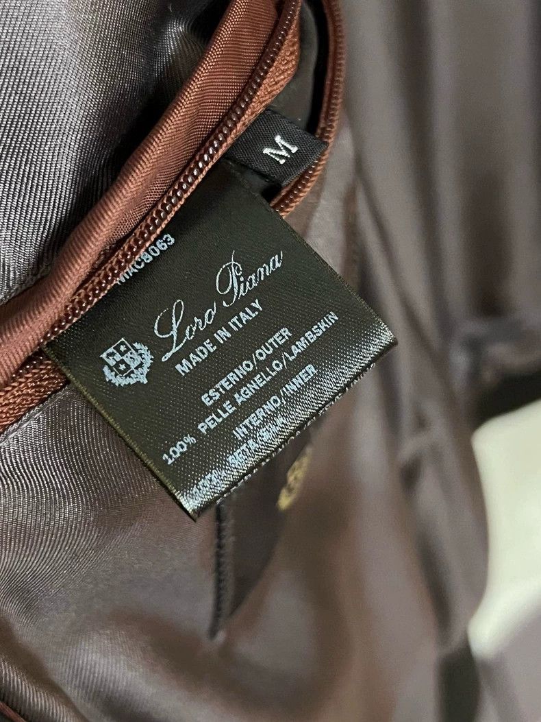 Loro Piana LORO PIANA Sandpaper sheepskin jacket with crocodile leath Size US M / EU 48-50 / 2 - 8 Thumbnail