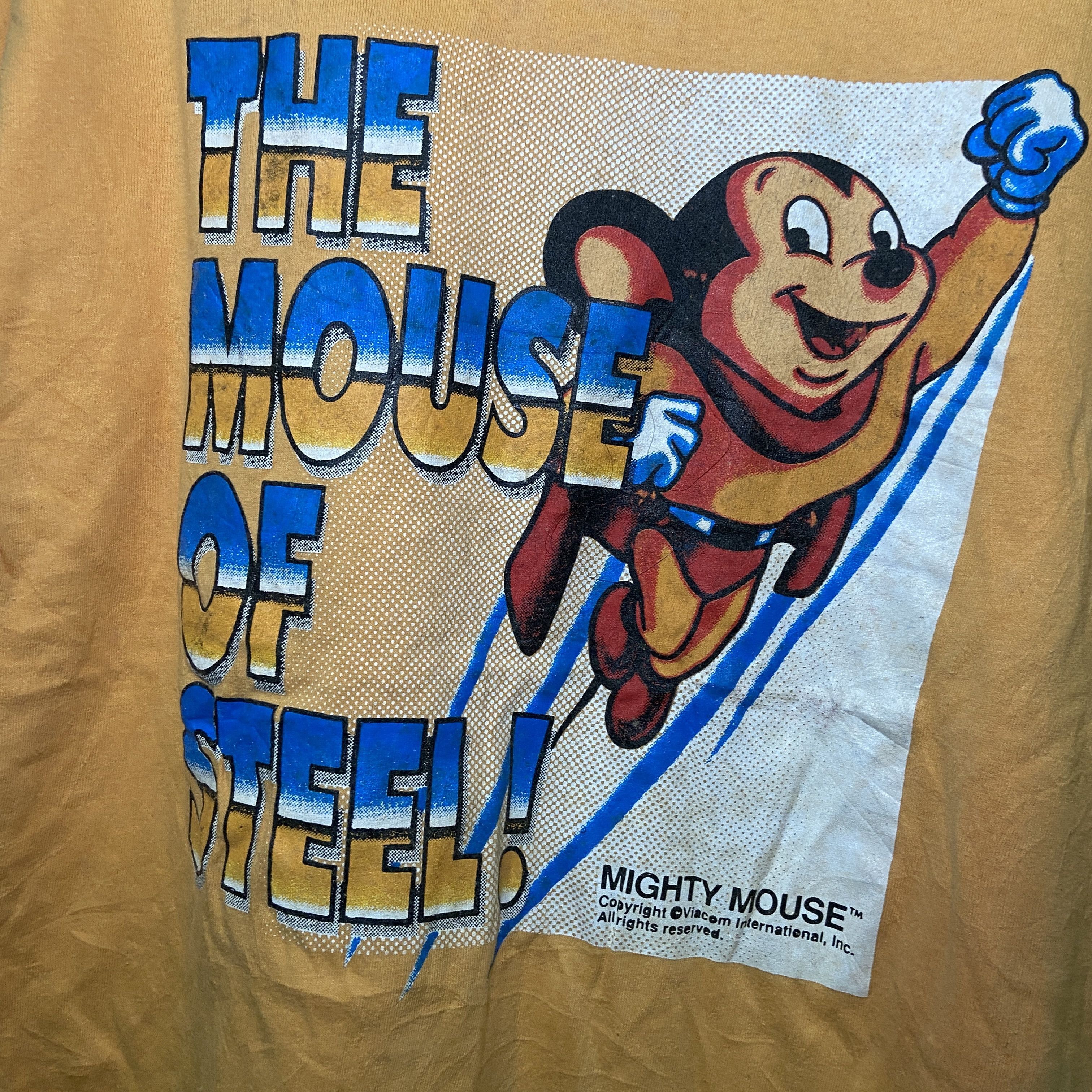 Cartoon Network × Vintage Vintage 90s Mighty Mouse : The Mouse Of Steel Shirt Size US M / EU 48-50 / 2 - 2 Thumbnail
