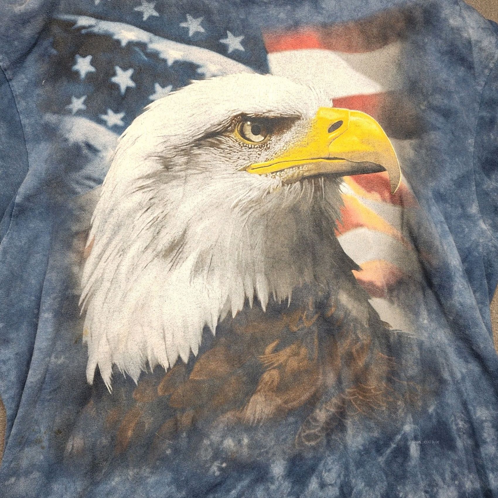 Liquid Blue Liquid Blue 2015 Eagle American Flag T Shirt 2XL Tie Dye Patriotic Mens Crew Neck Short Sleeve Size US XXL / EU 58 / 5 - 3 Thumbnail