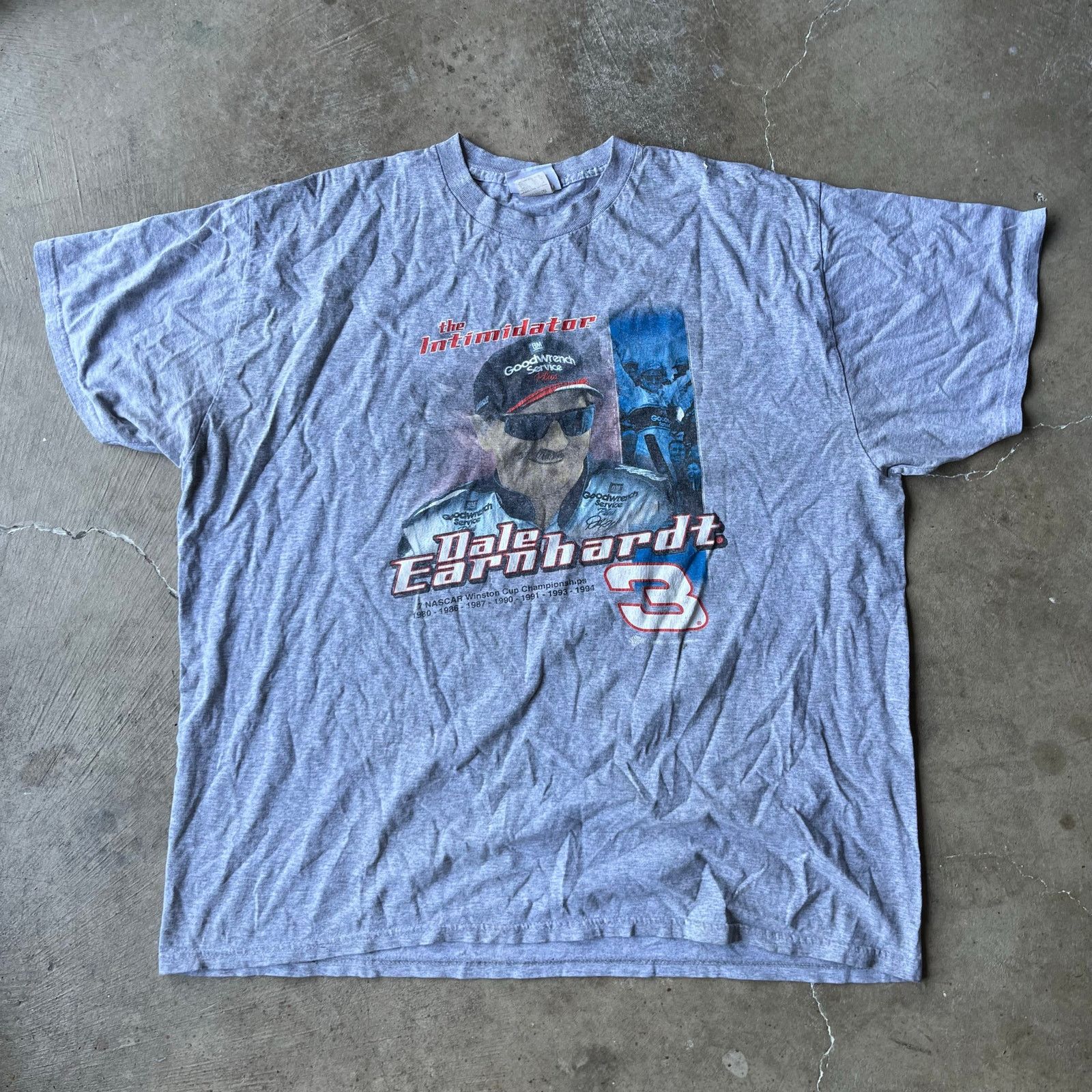 Vintage VINTAGE DALE EARNHARDT SHIRT 2XL 90S GRAY NASCAR RACING Size US XXL / EU 58 / 5 - 1 Thumbnail