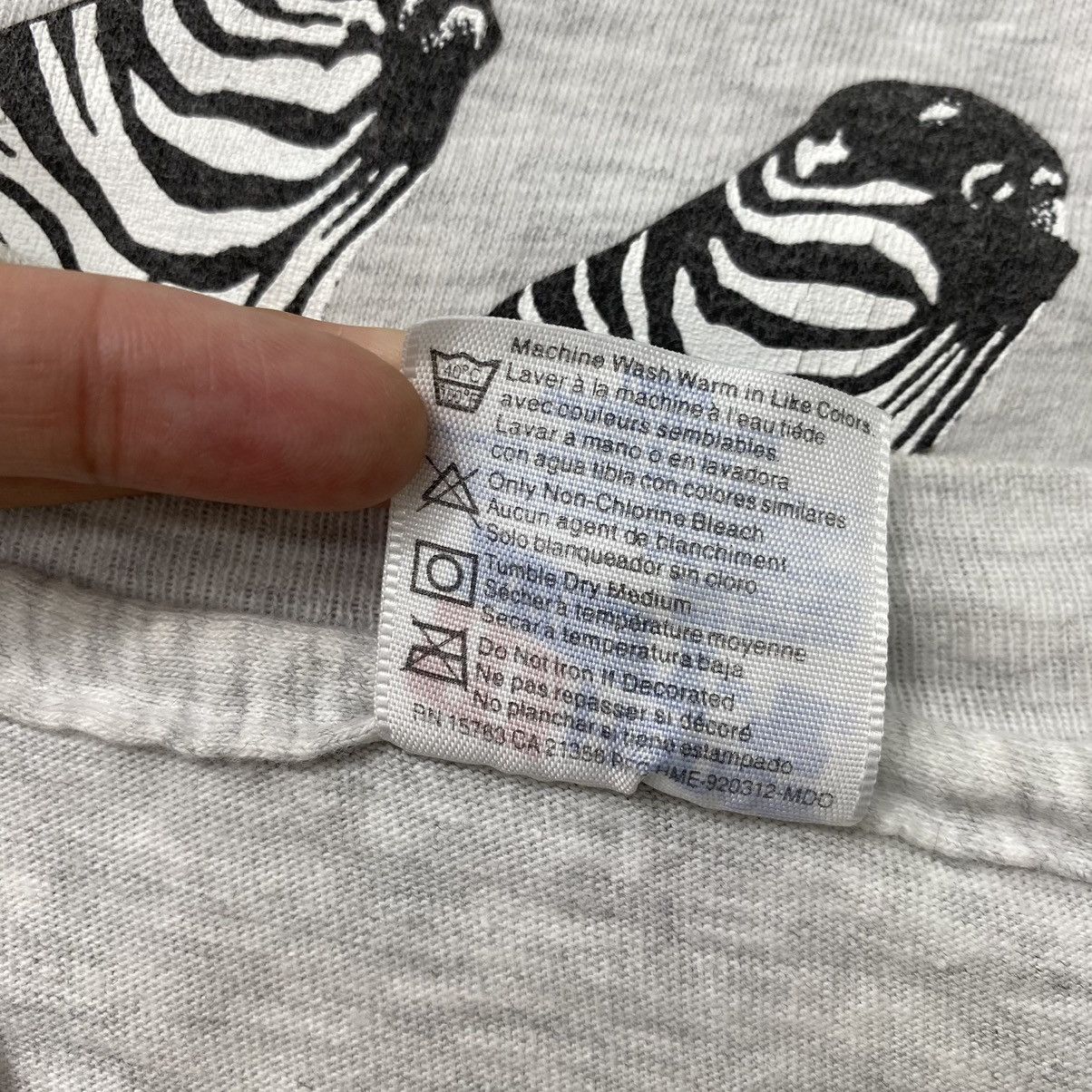Vintage Vintage 80s HARLEQUIN ECKLER NG Habitat Wildlife Print Grey Size US L / EU 52-54 / 3 - 7 Thumbnail