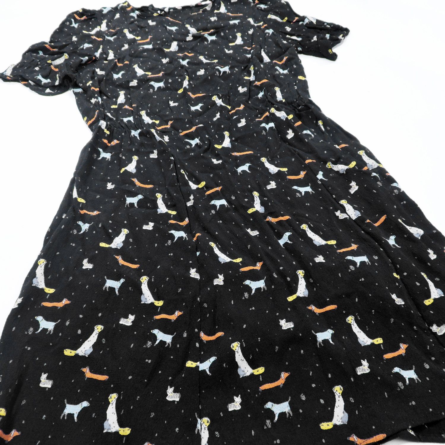 Zara ZARA TRAFALUC COLLECTION DOG PRINTED PATTERN MINI DRESS Size S / US 4 / IT 40 - 6 Thumbnail
