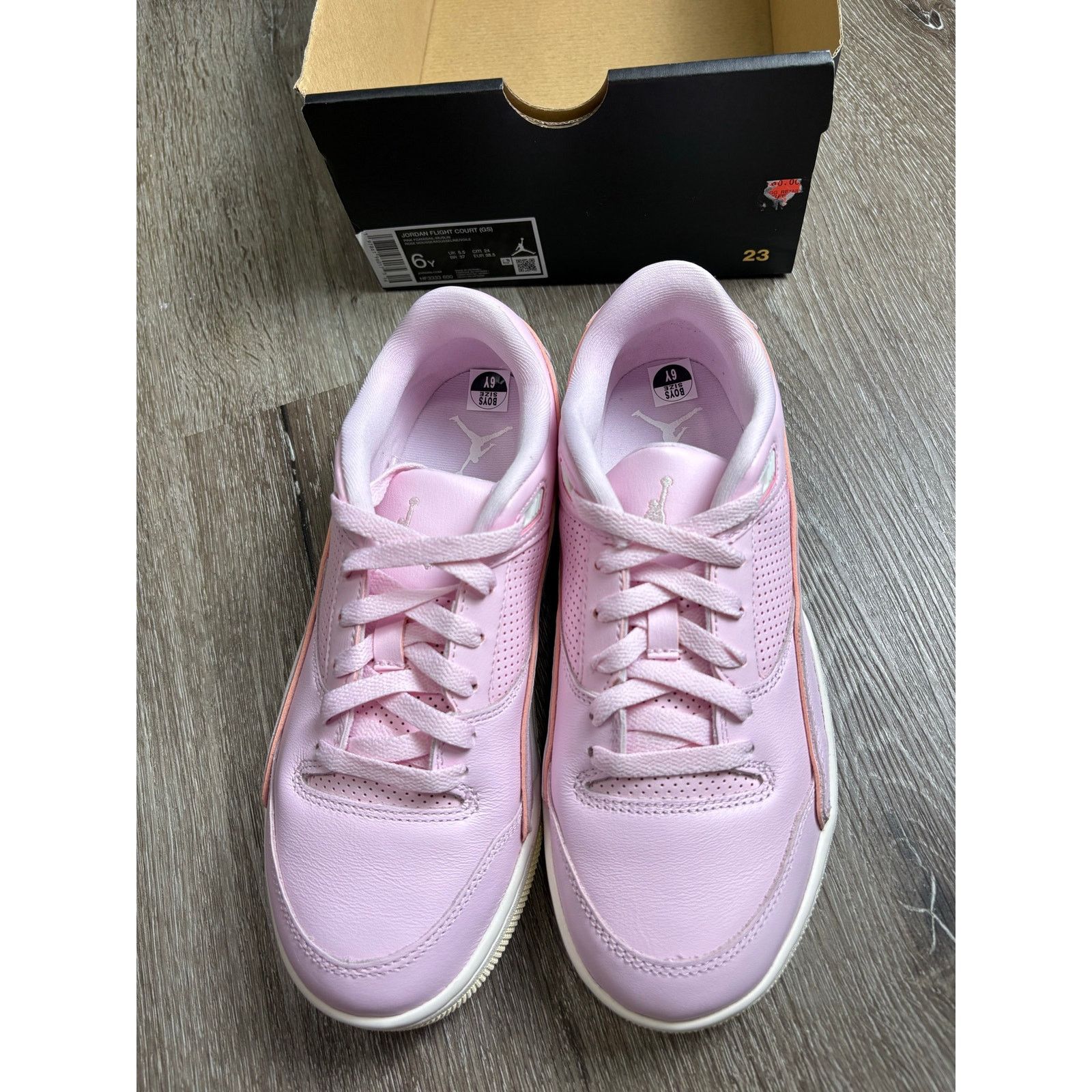Nike New in Open Box - Jordan Flight Court (GS) - Pink Foam 6Y Size US 6 / EU 39 - 4 Thumbnail