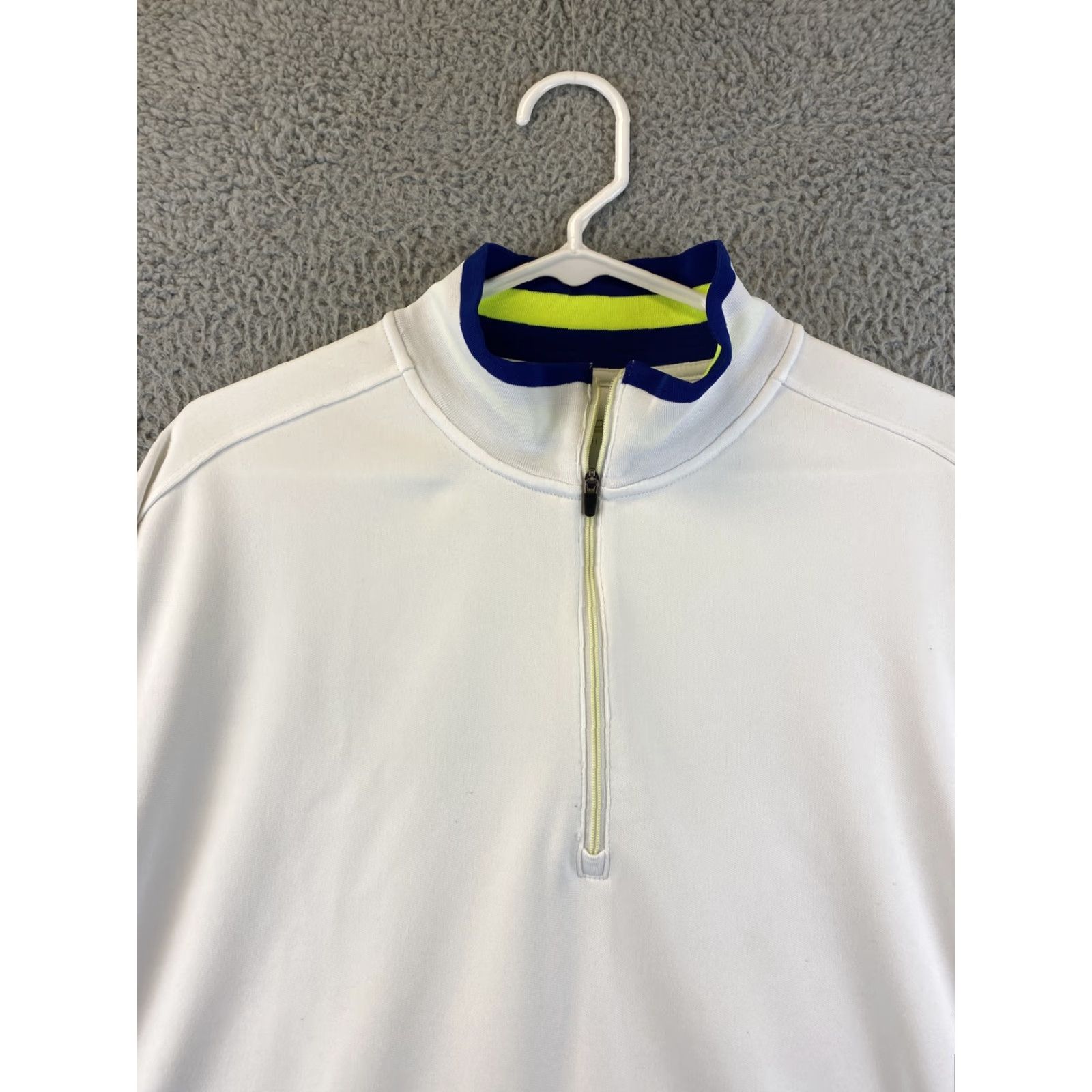 Nike Nike Golf Sweater Mens XL Long Sleeve White 1/4 Zip Pullover Outdoors 85-23 Size US XL / EU 56 / 4 - 3 Thumbnail