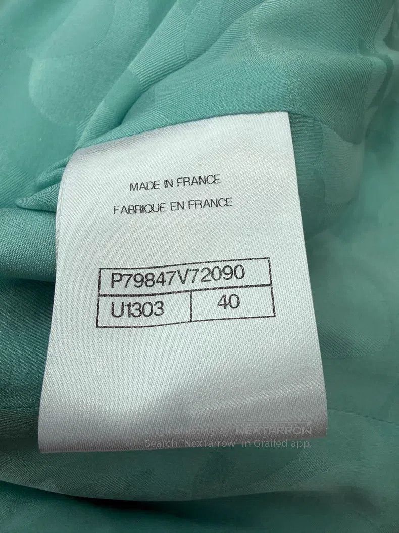 Chanel Chanel Peacock Lake Blue Knitted Coat Size S / US 4 / IT 40 - 5 Thumbnail