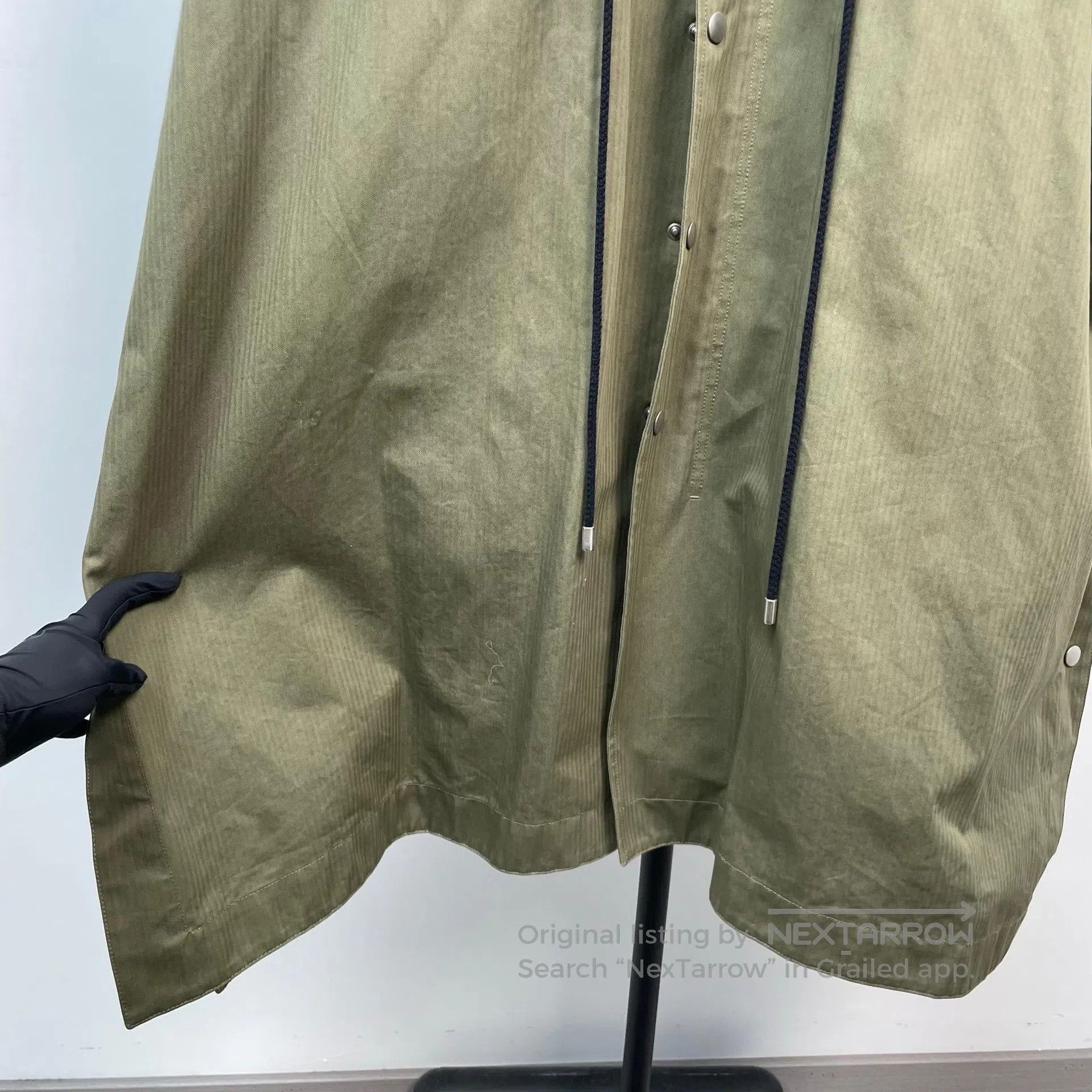 Dior Dior Military Green Thin Long Cloak Coat Hooded Jacket| Size US XS / EU 42 / 0 - 3 Thumbnail