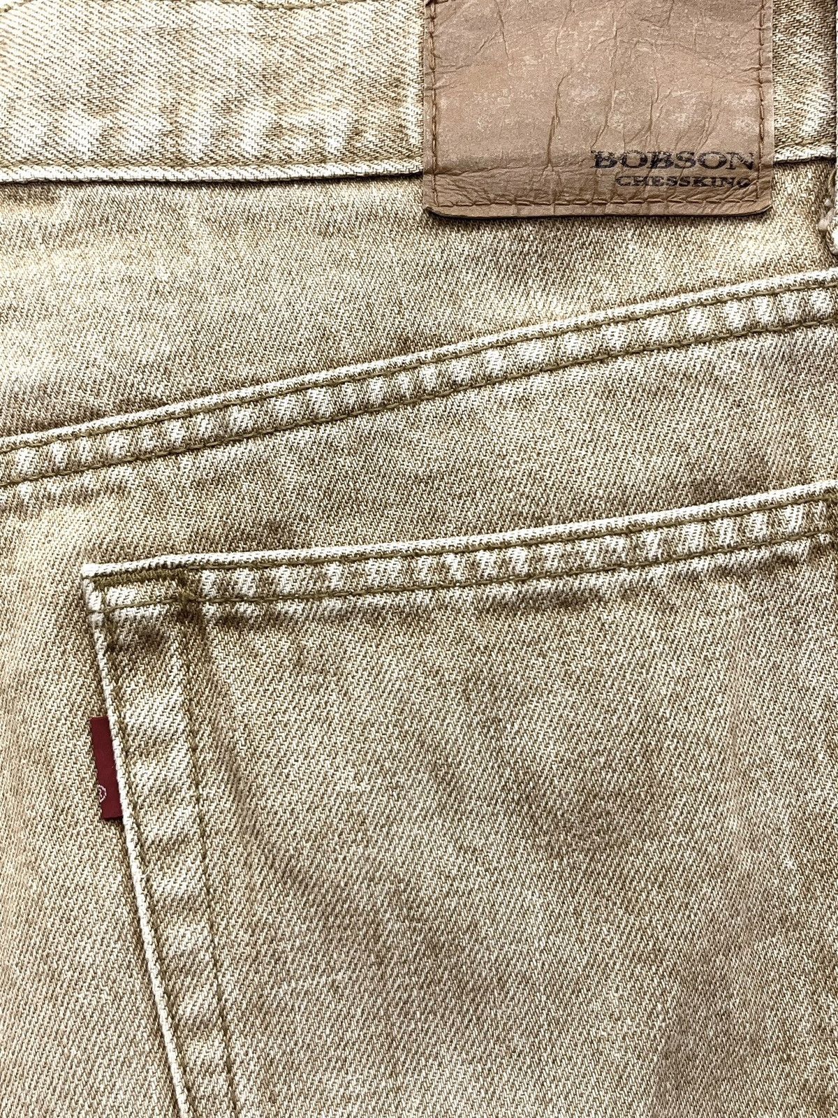Japanese Brand 🔥Vintage BOBSON CHESSKING Off-brown Flare Denim Jeans Size US 31 - 8 Thumbnail