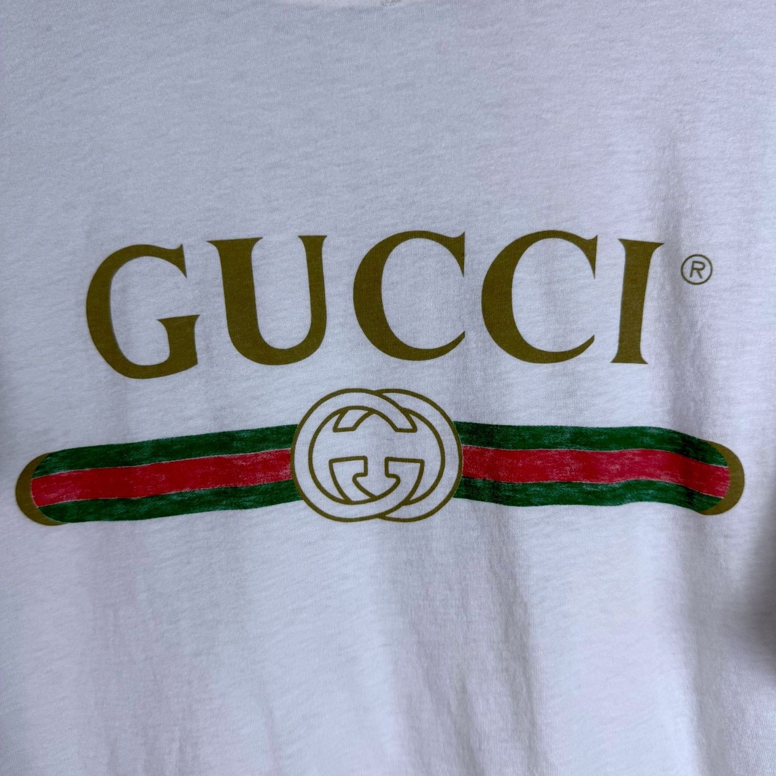Gucci Gucci White Washed XXS Cotton Jersey Oversize T-Shirt Size M / US 6-8 / IT 42-44 - 3 Thumbnail