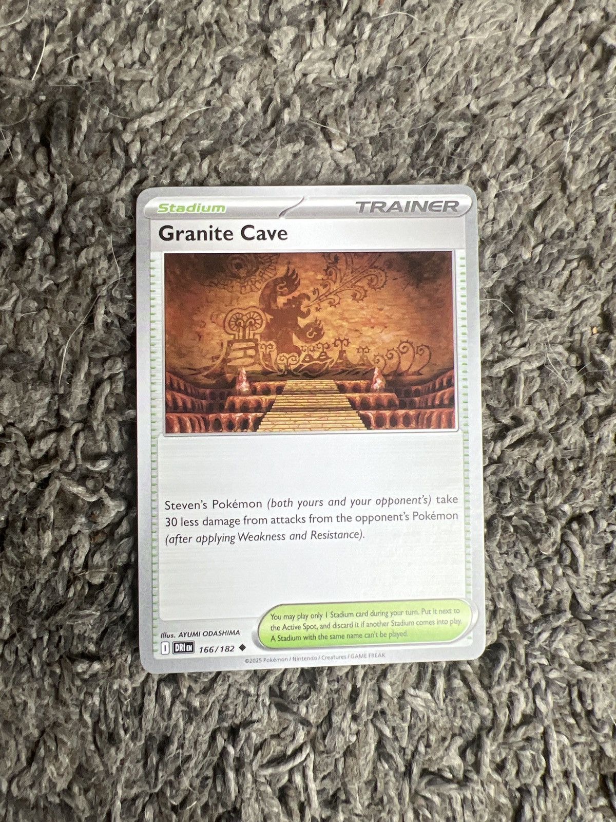 Pokemon 2025 Pokémon Granite Cave Card Size ONE SIZE - 1 Thumbnail