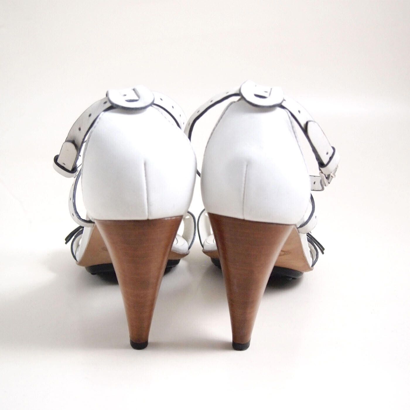 Tod's Tod's Strappy Sandals High Heel White Womens US 9 EU 39 Size US 9 / IT 39 - 6 Thumbnail