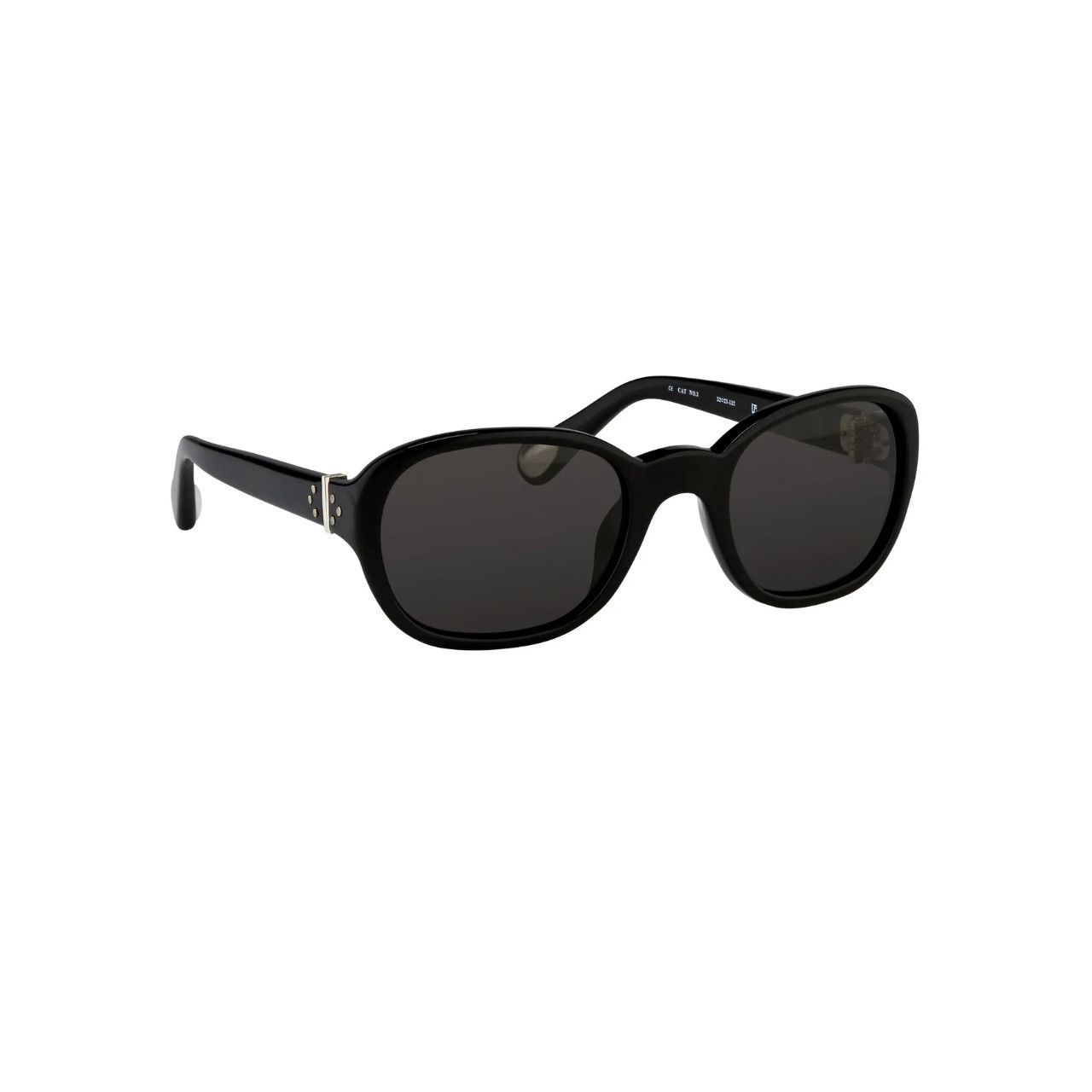 Ann Demeulemeester Ann Demeulemeester Sunglasses Oval Black and Grey Size ONE SIZE - 2 Thumbnail