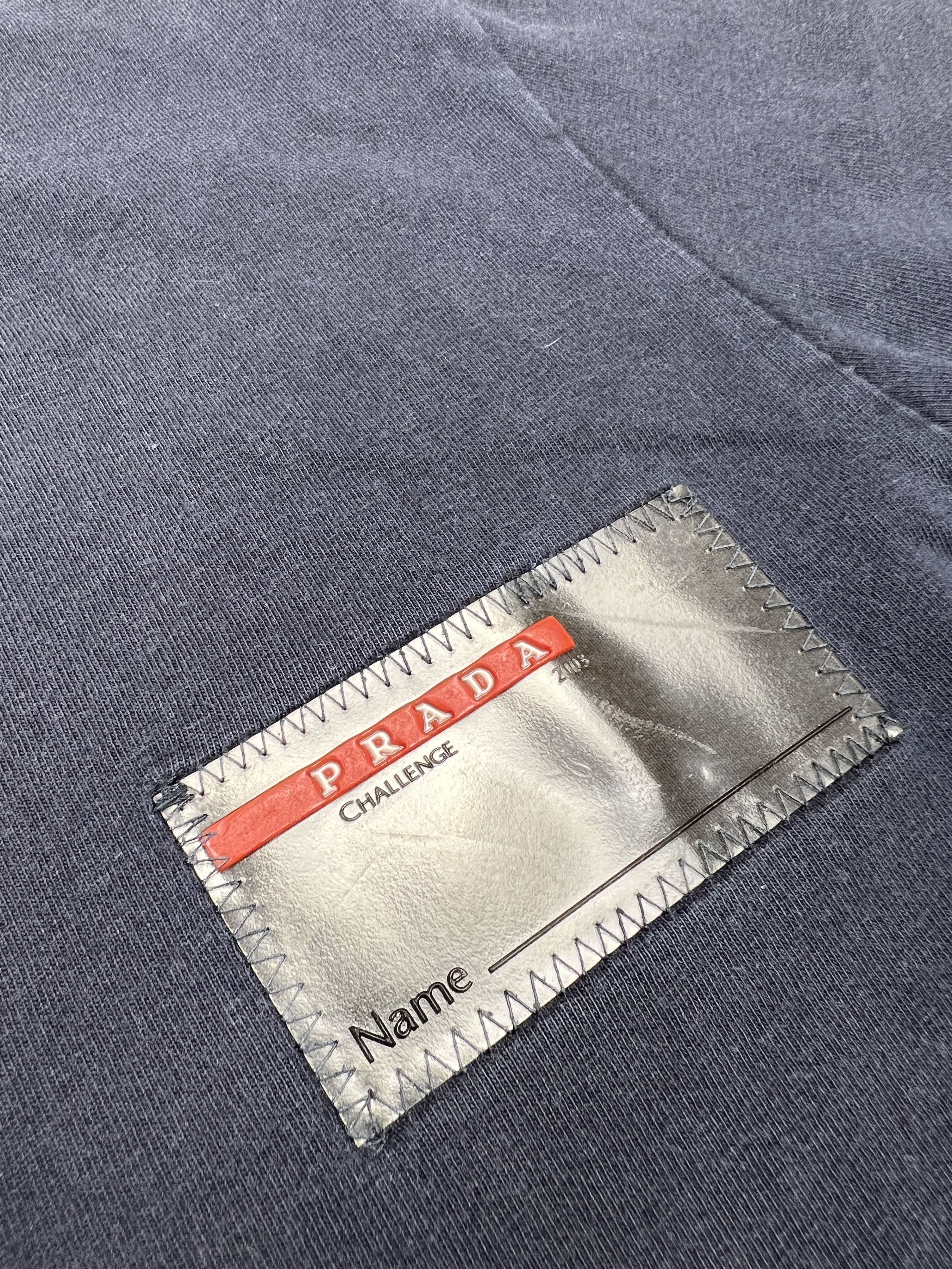 Prada Vintage Rare 2003 Prada Challenge Big Logo Tee Size US S / EU 44-46 / 1 - 4 Thumbnail