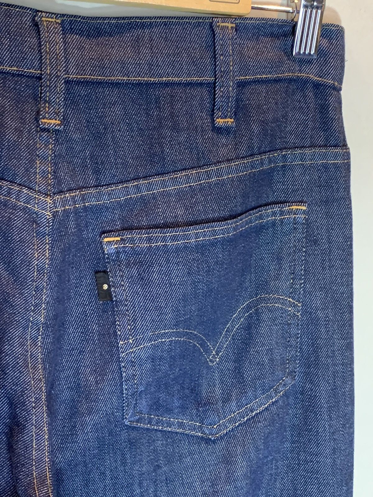 Levi's *RARE* Vintage 70’s Levi’s 646 Blank Black Tab Jeans Talon Size US 32 / EU 48 - 6 Thumbnail