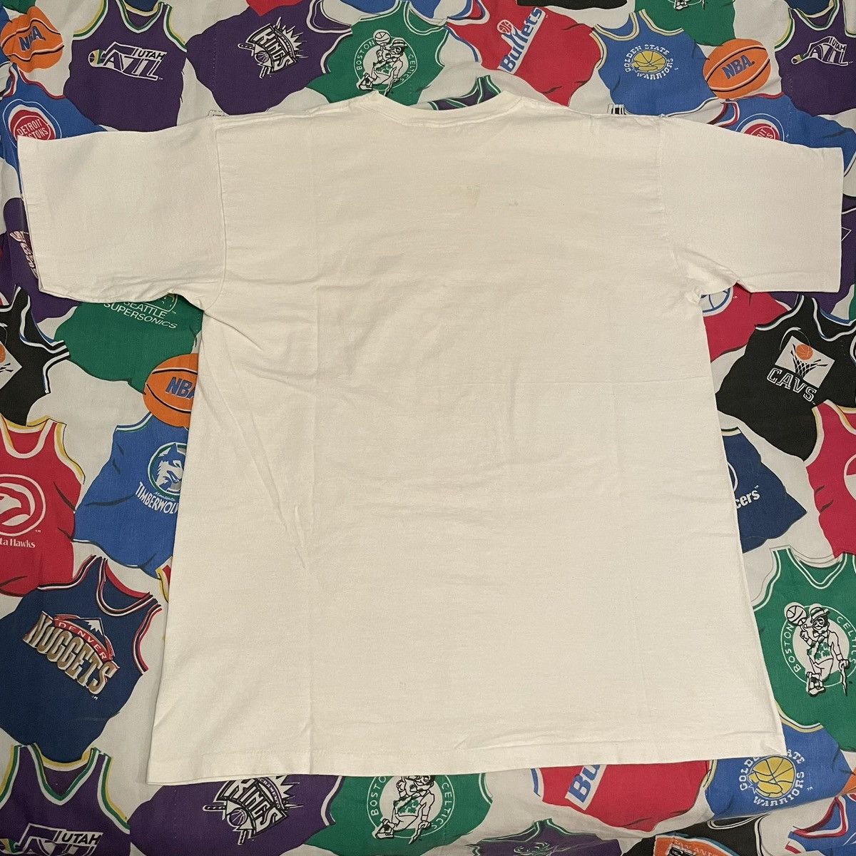 NBA × Salem Sportswear × Vintage Vintage 1989 NBA Detroit Pistons Champions Basketball Tee Size US XL / EU 56 / 4 - 2 Thumbnail