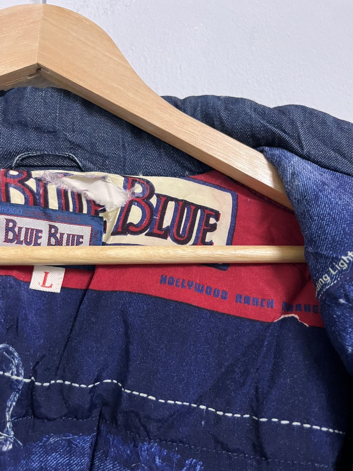 Blue Blue Japan 💥COLLECTORS ITEM💥BLUE BLUE JAPAN X HR MARKET INDIGO DENIM Size US L / EU 52-54 / 3 - 23 Thumbnail
