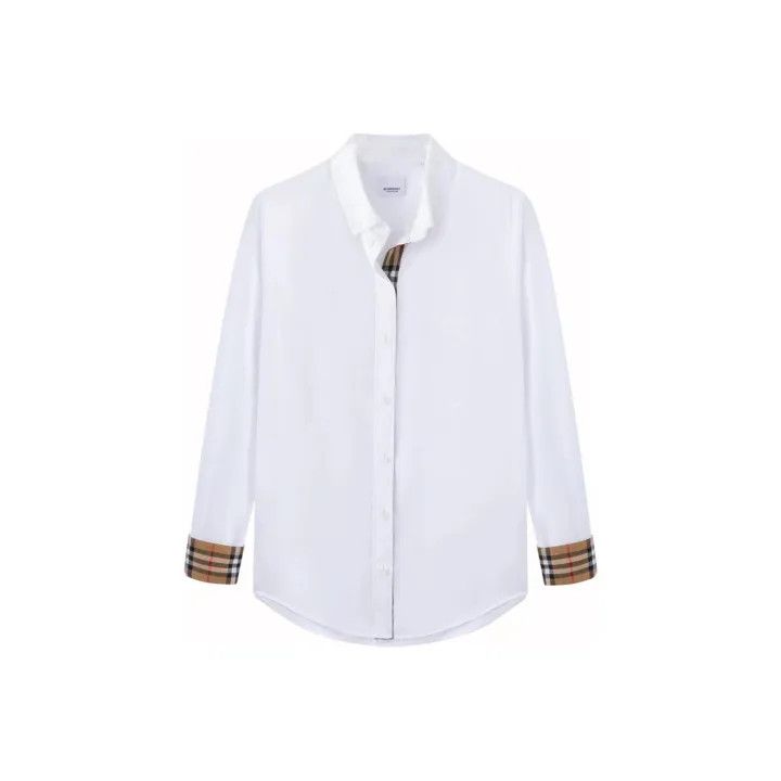 Burberry Burberry Checked Collar Long Sleeve Shirt 0079 Size M / US 6-8 / IT 42-44 - 1 Thumbnail