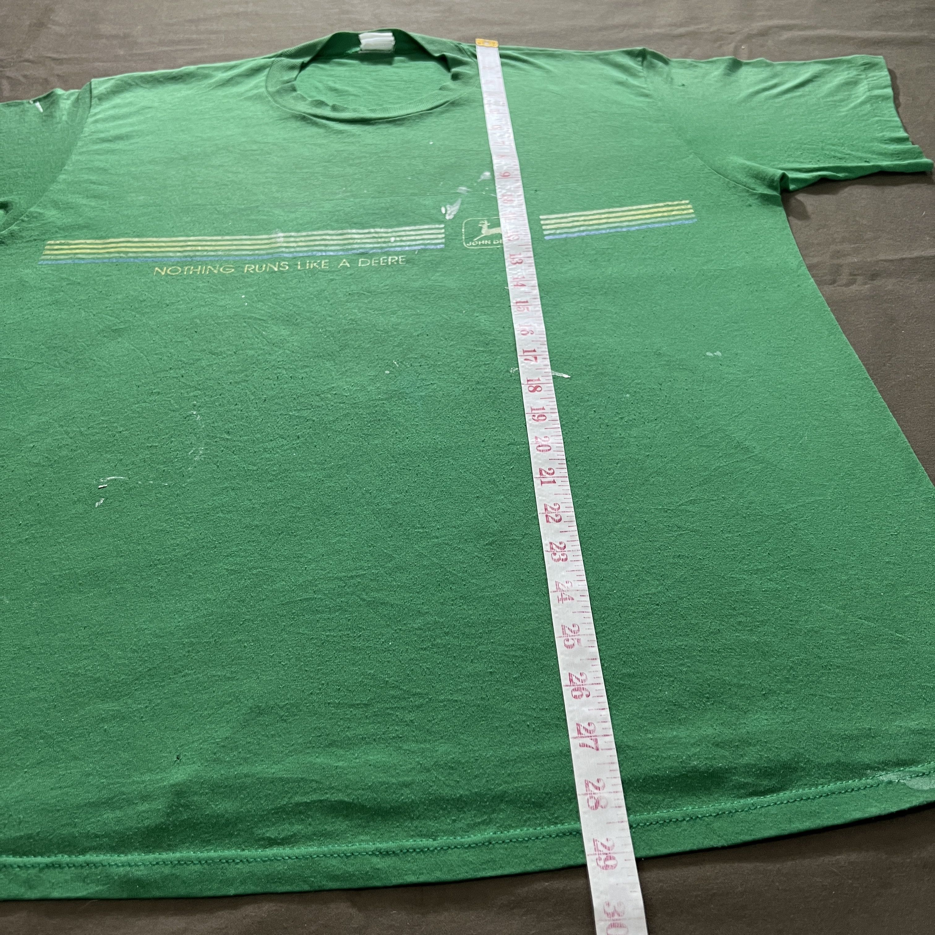 John Deere × Vintage Rare Vintage 90s John Deere Promo Tee XL Faded Thrashed Size US XL / EU 56 / 4 - 17 Thumbnail