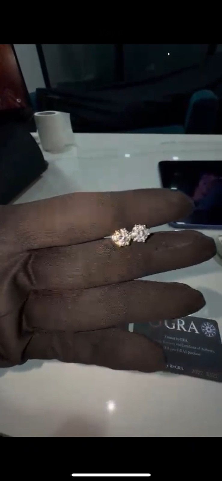 Other Diamond earrings Size ONE SIZE - 2 Thumbnail